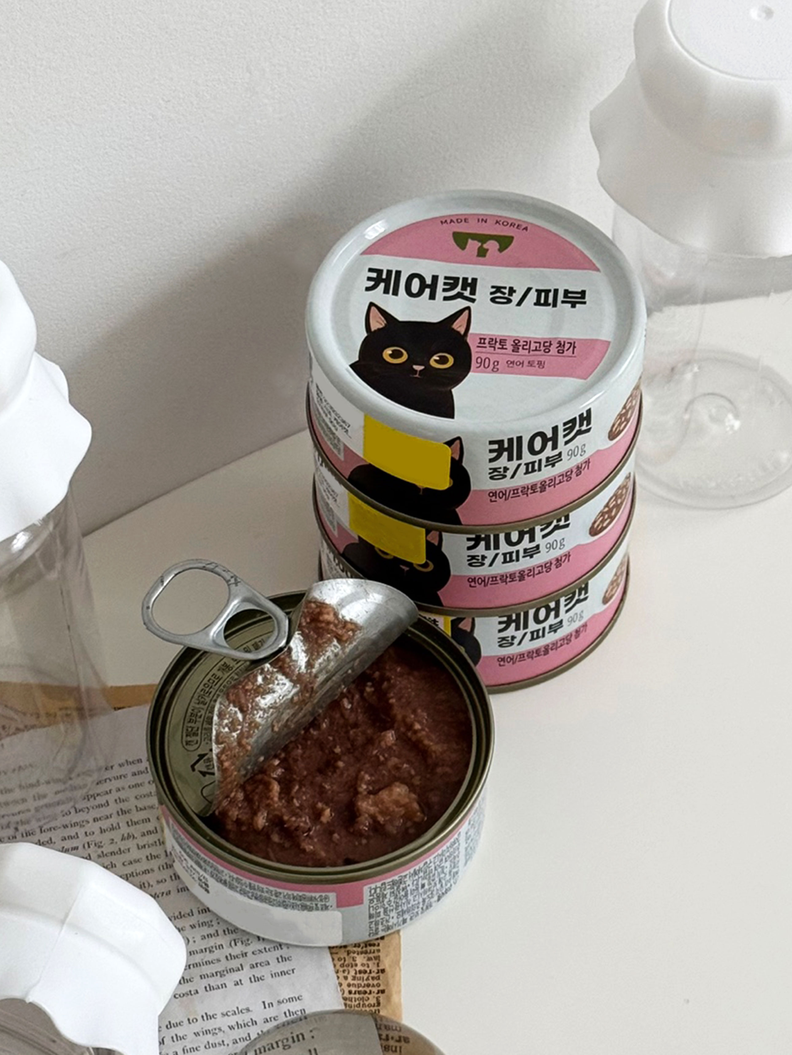 [펫] 사조 케어캣 90 g 장＆피부