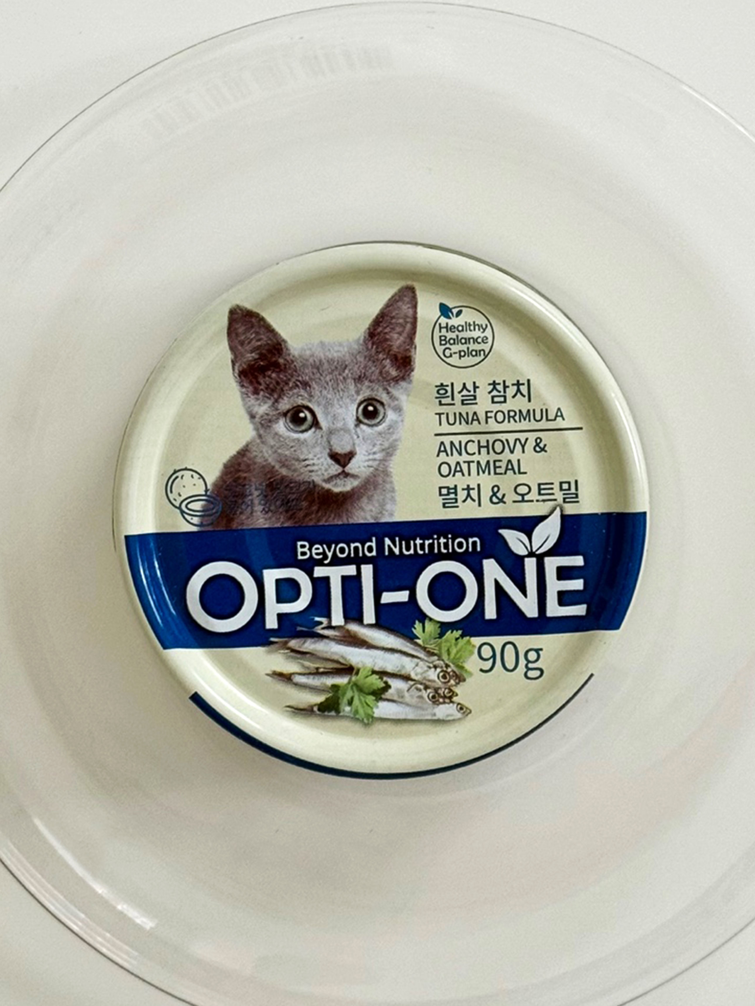 [펫] 사조 옵티원 캣 90 g 멸치와 오트밀