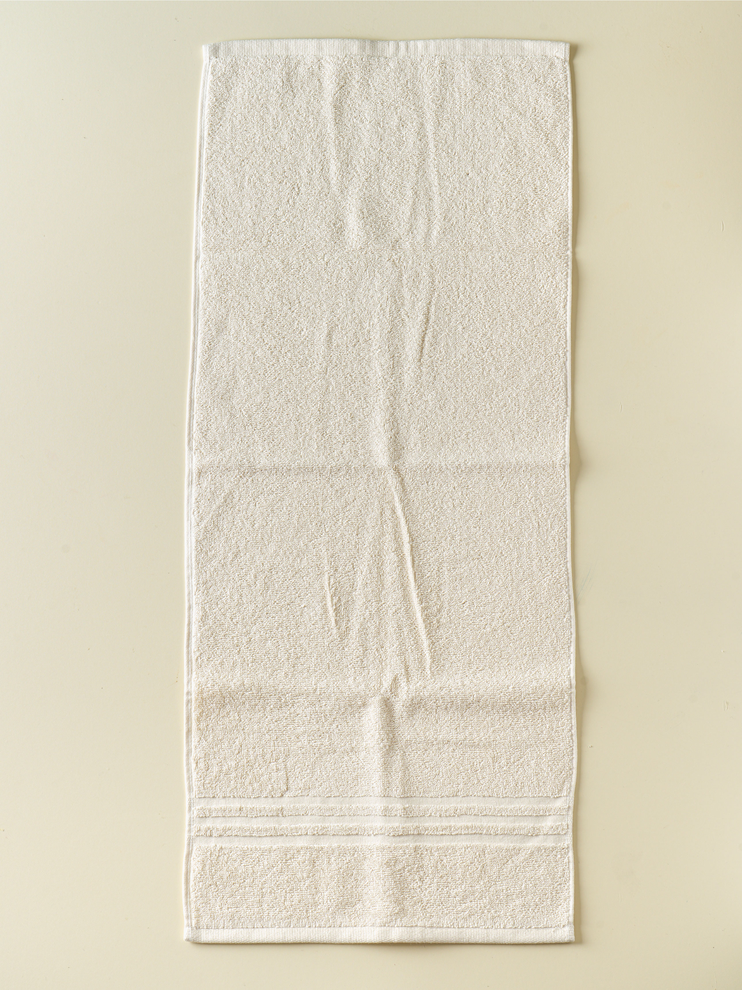 송월 순면 세면 타월 34 X 80 cm 베이지