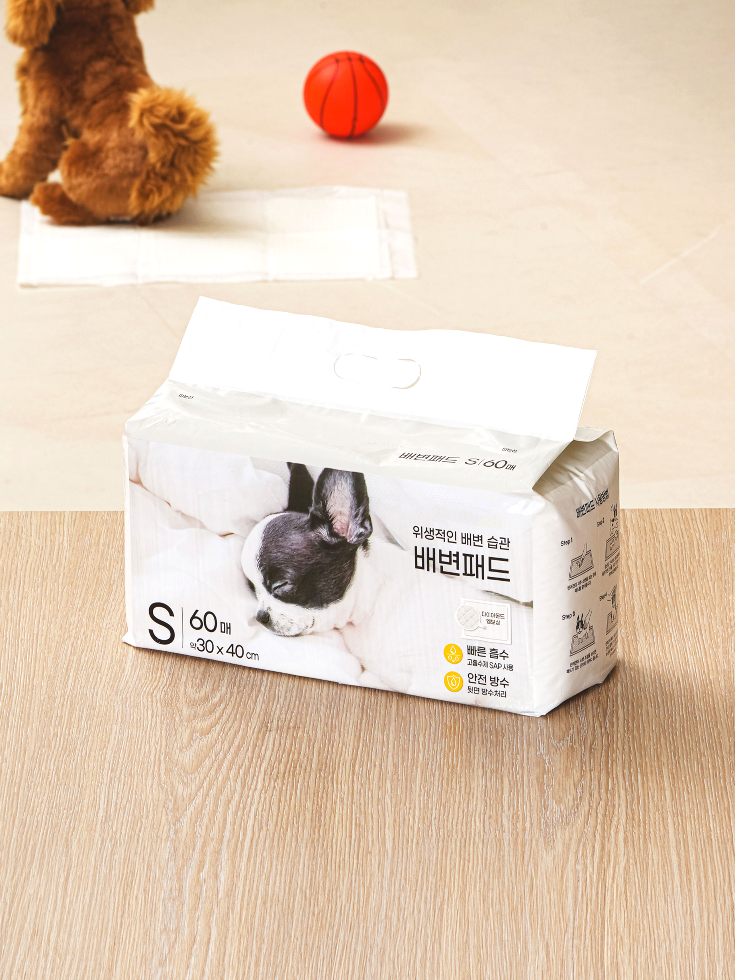 [펫] 배변 패드 30 X 40 cm 60매입