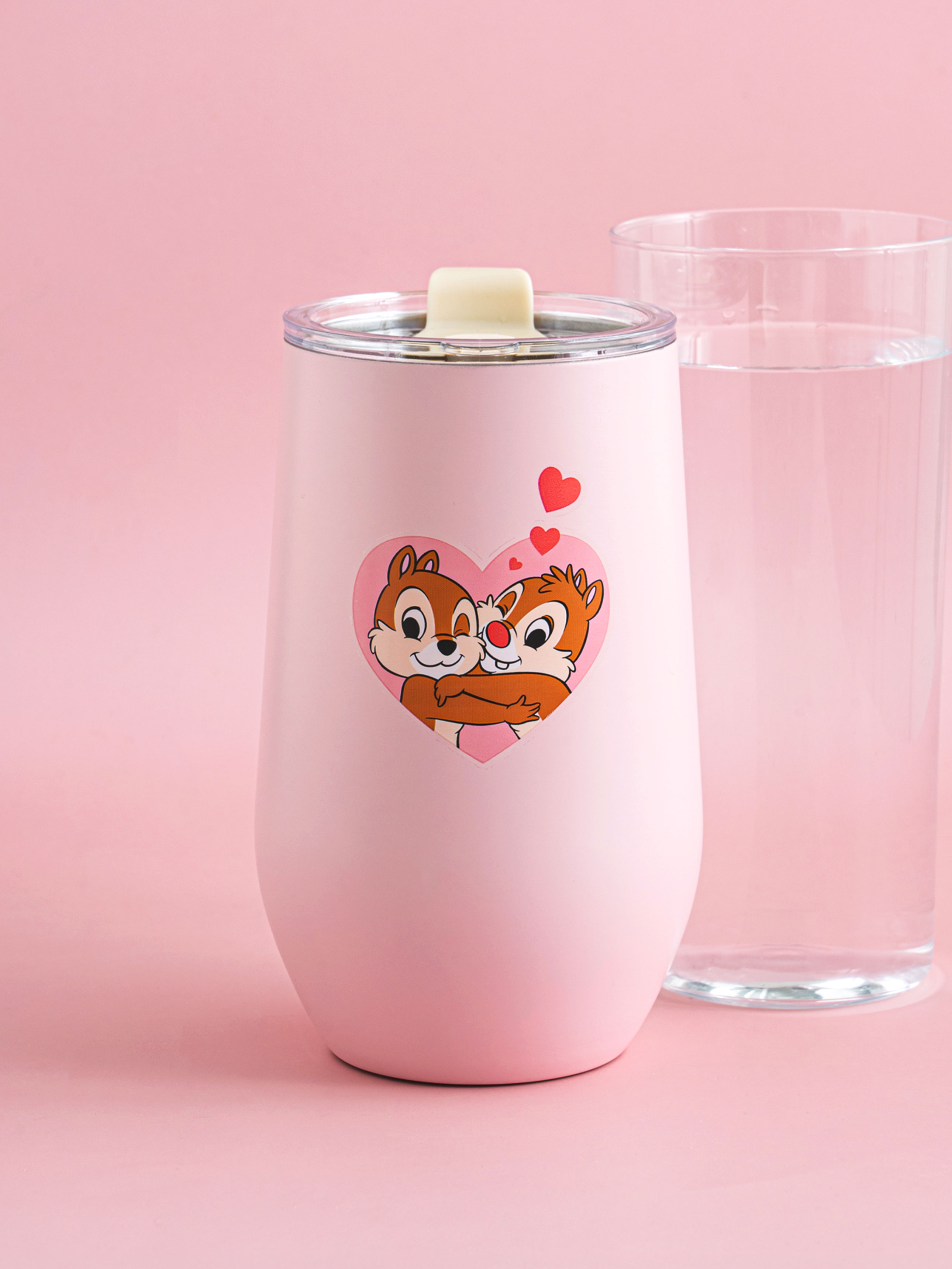 디즈니 칩앤데일 둥근 스테인리스 텀블러 460 ml