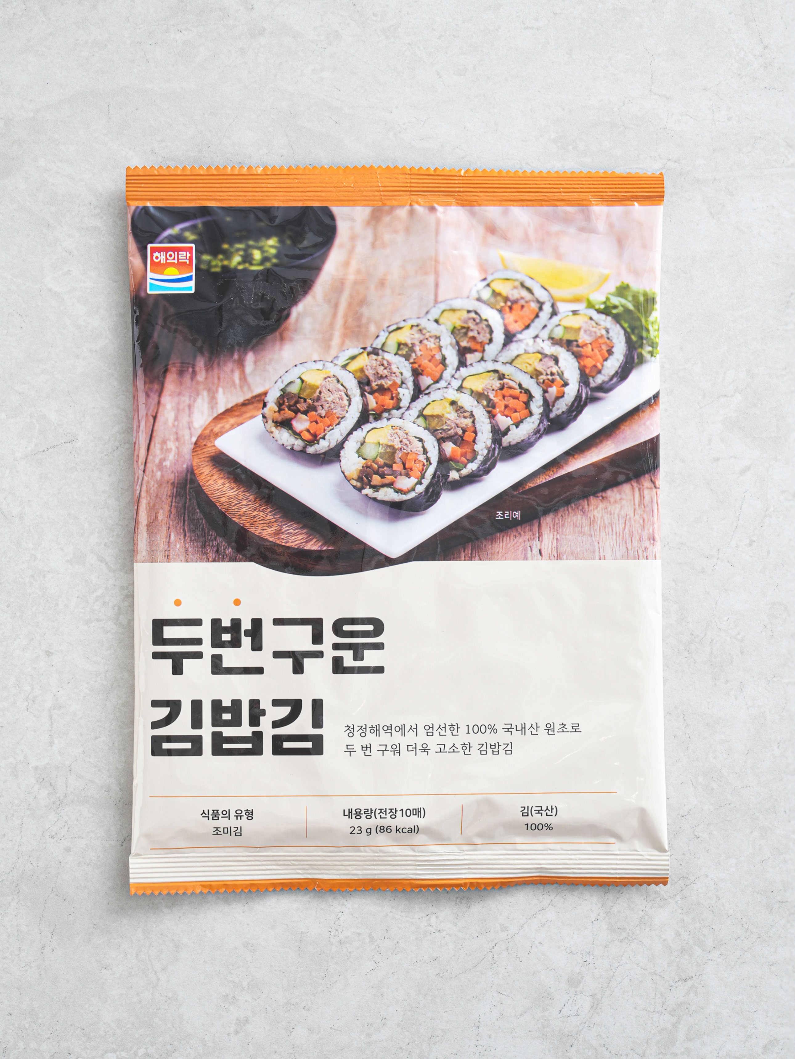 두 번 구운 김밥 김 10매입