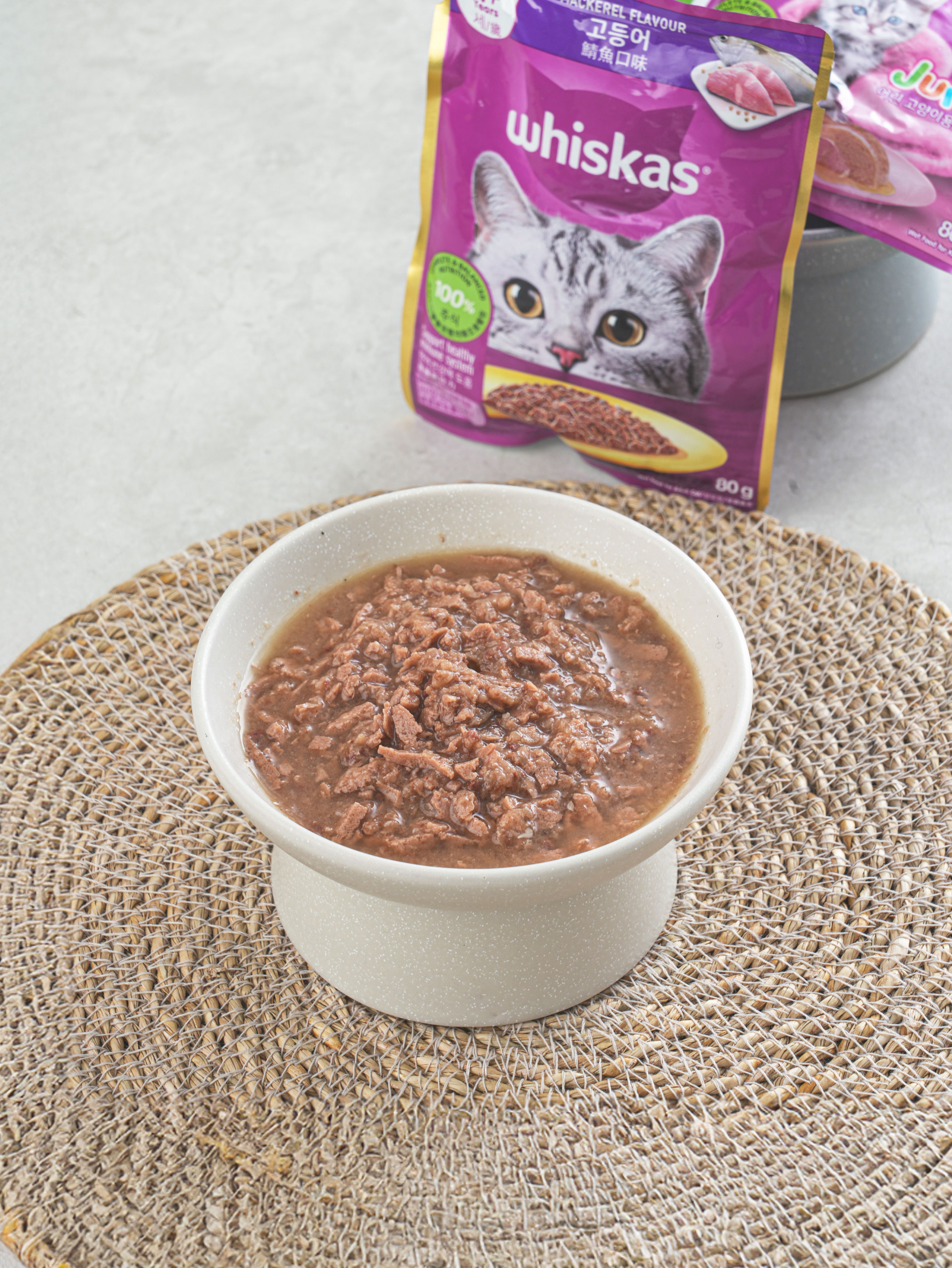 [Pet] Пауч Whiskas для взрослых кошек 80 г, скумбрия