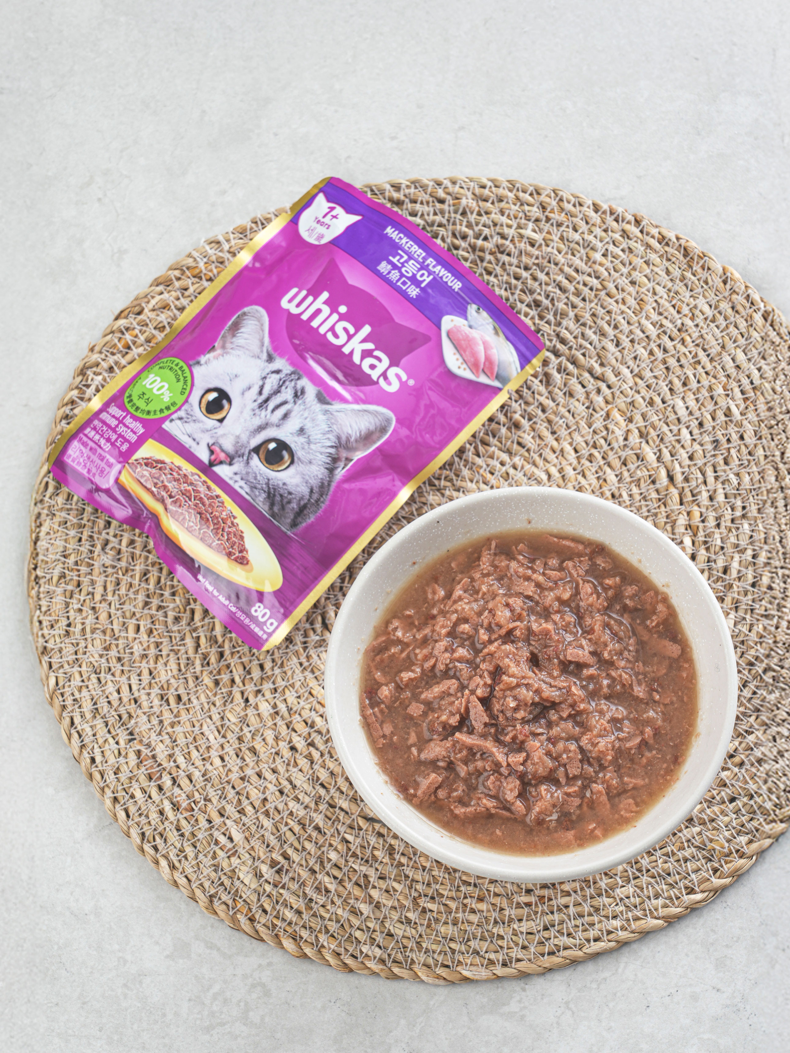 [Pet] Пауч Whiskas для взрослых кошек 80 г, скумбрия