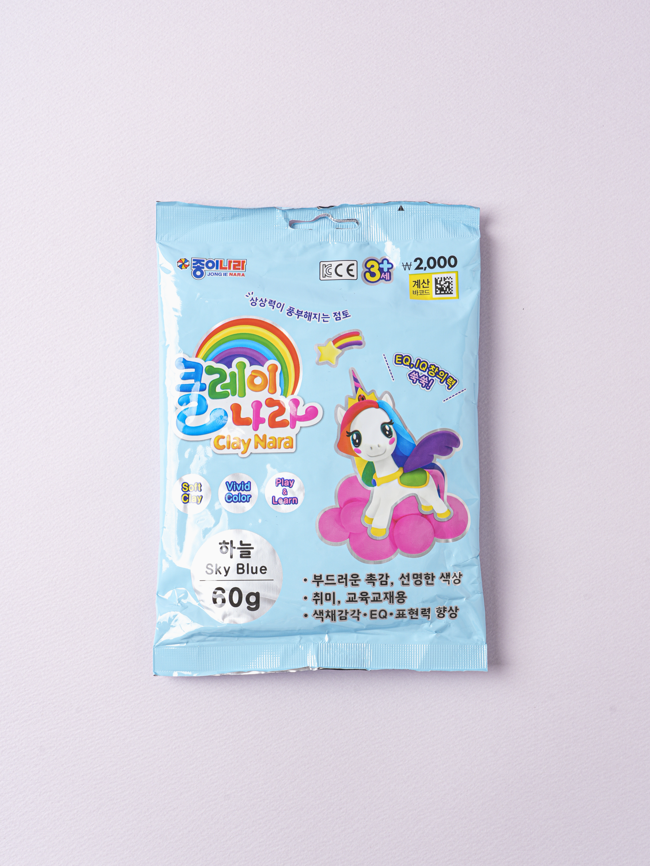 클레이나라 60 g 하늘 (종이나라)