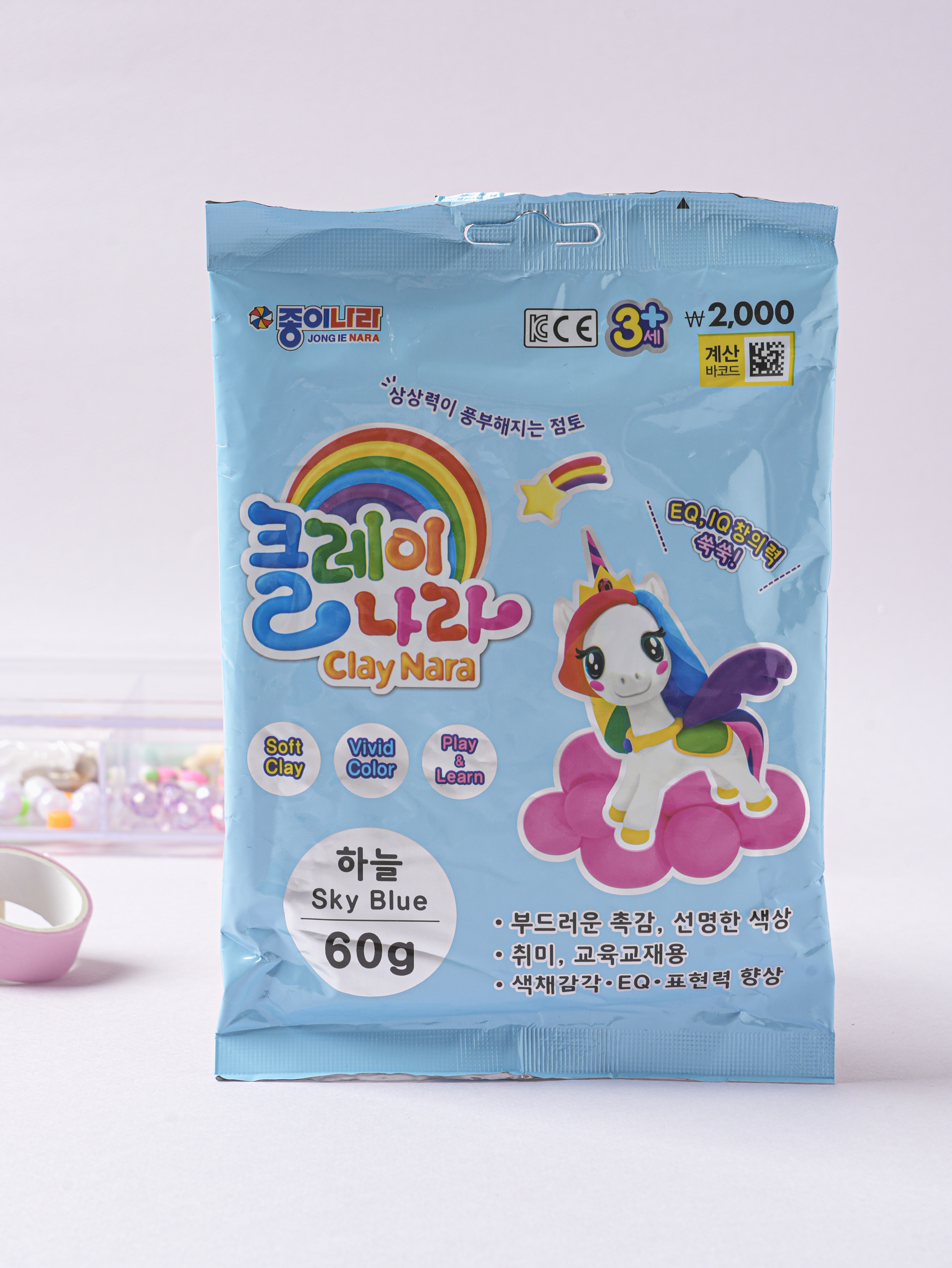 클레이나라 60 g 하늘 (종이나라)