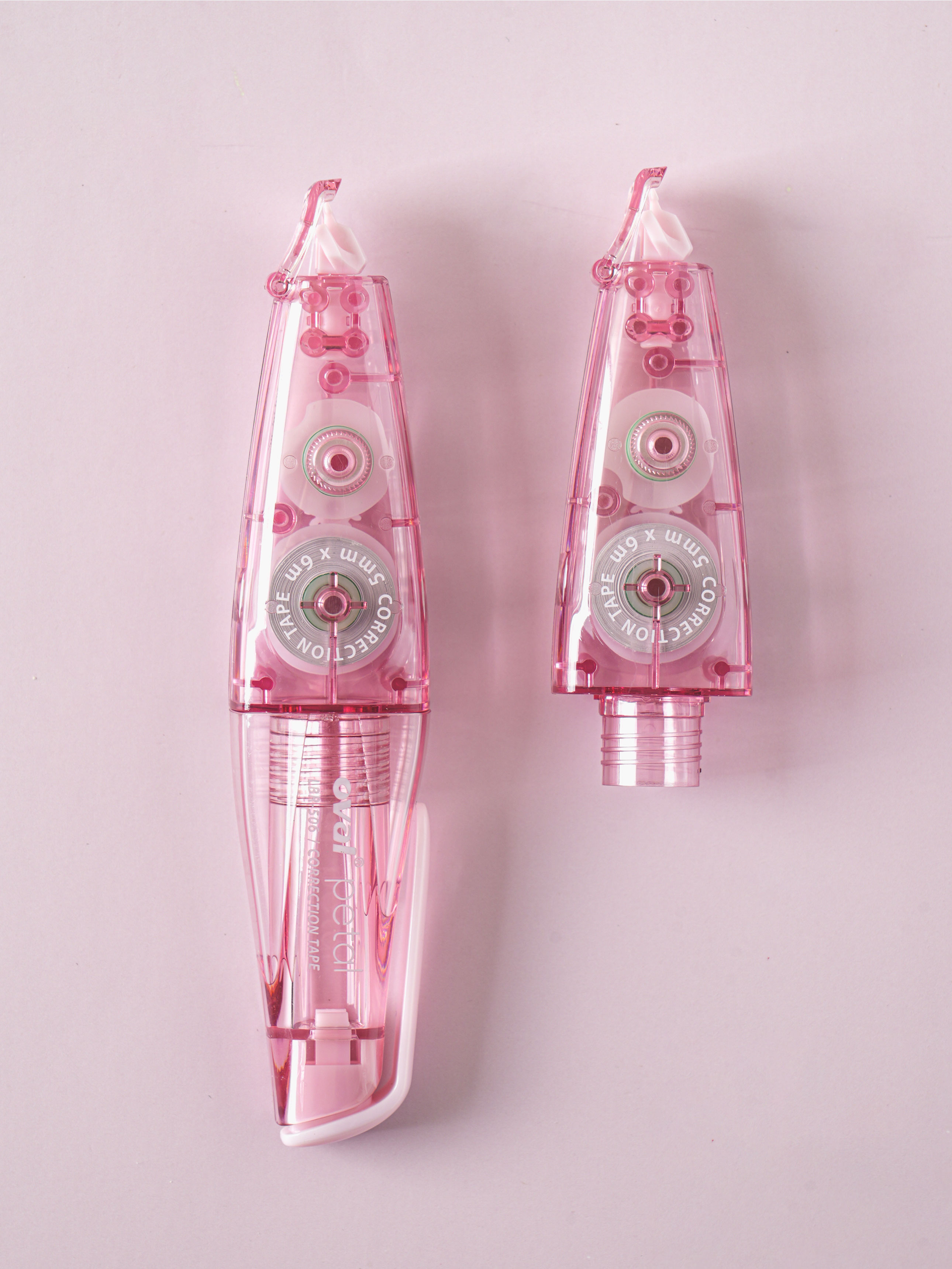 오발 리필형 수정 테이프 5 mm X 6 m 핑크