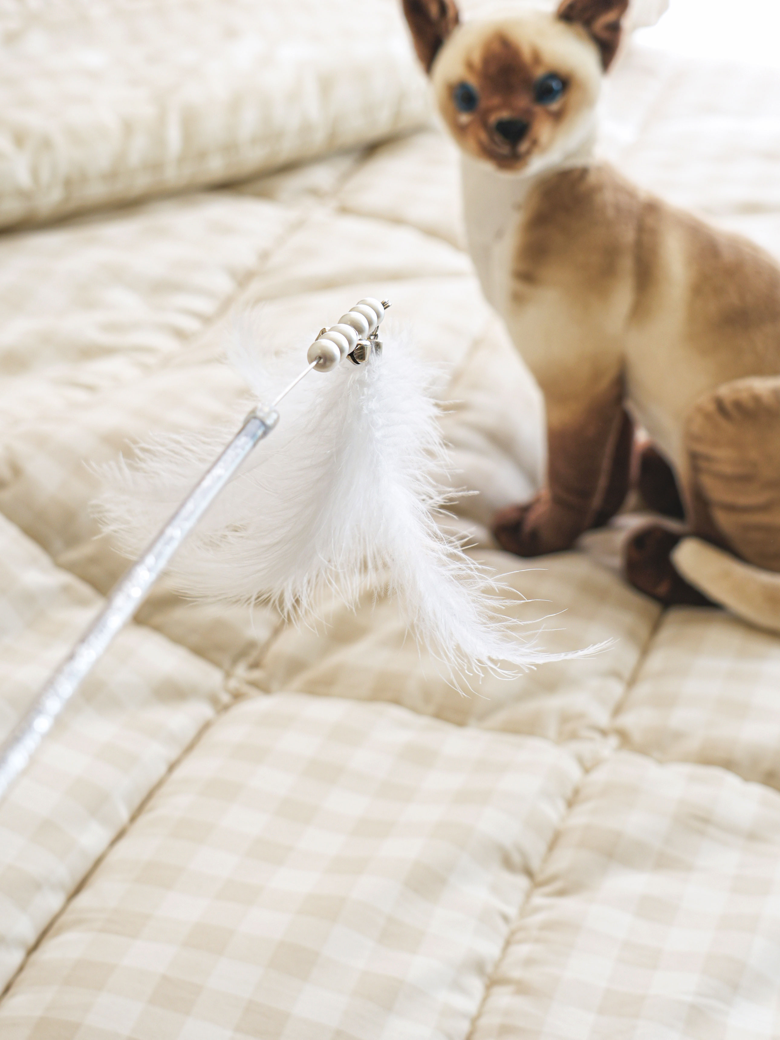 [펫] 고양이 깃털 낚싯대 그레이
