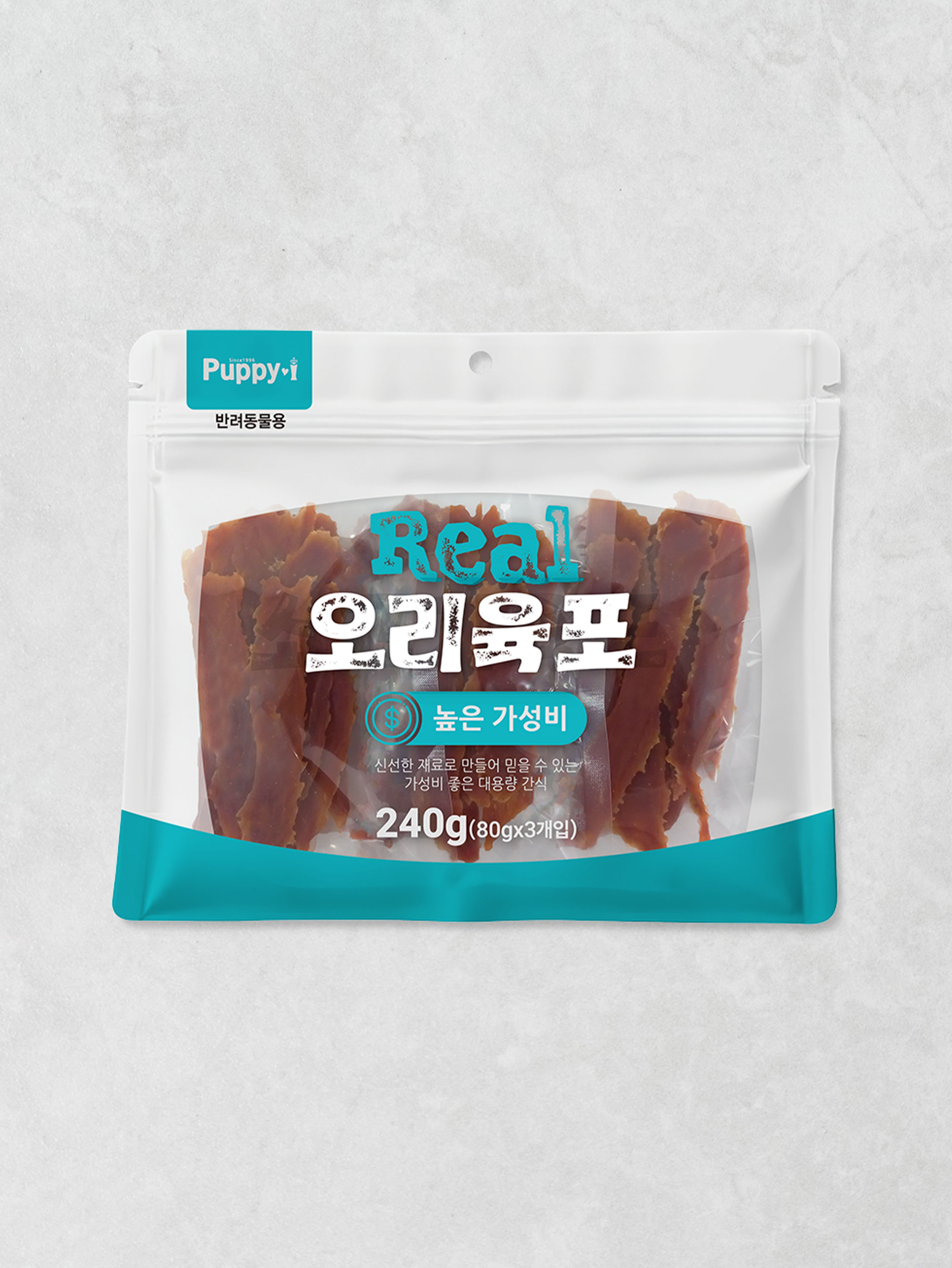 [펫] 퍼피아이 소고기 육포 80 g X 3개입