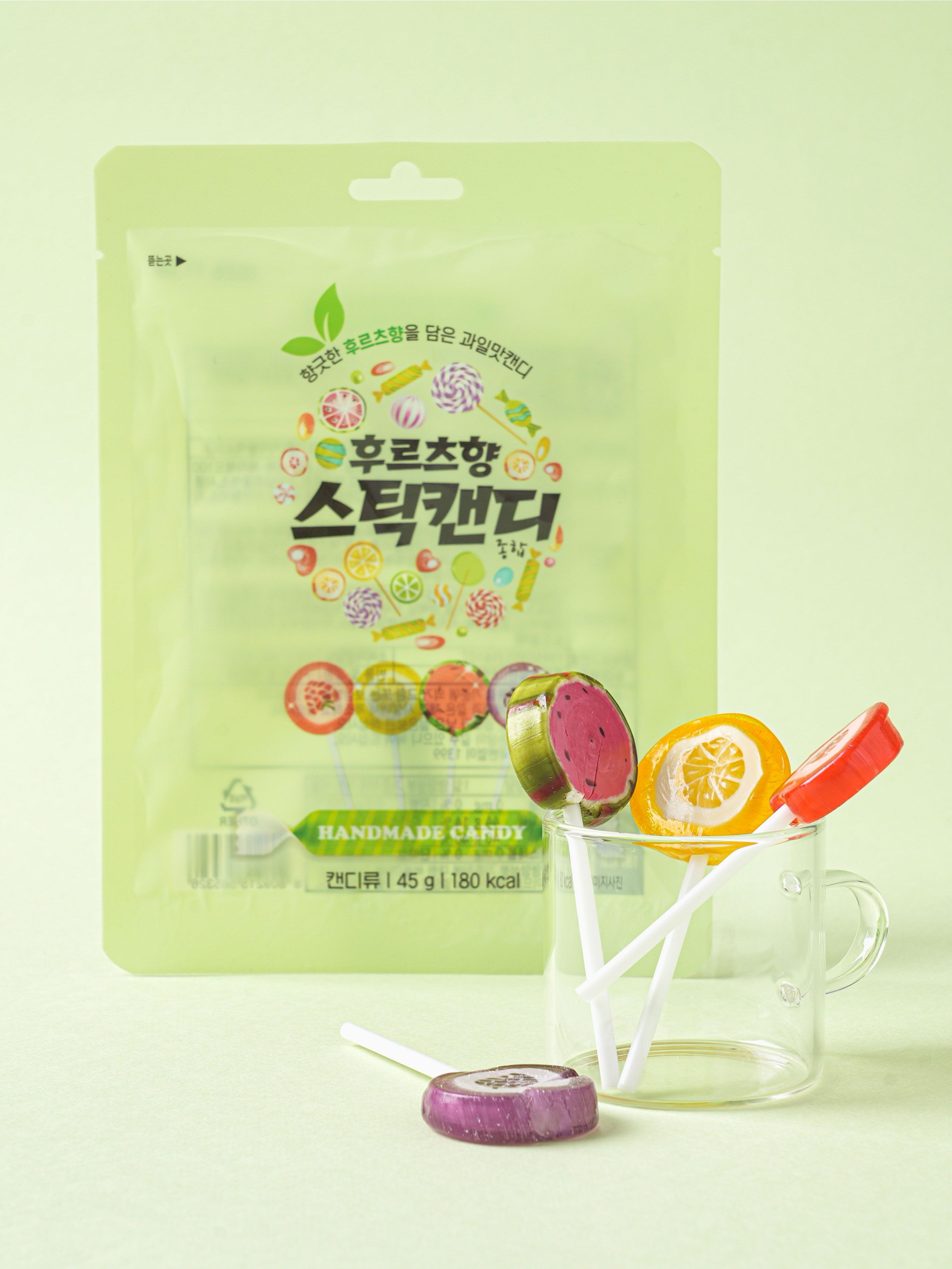 후르츠 향 스틱 캔디 45 g