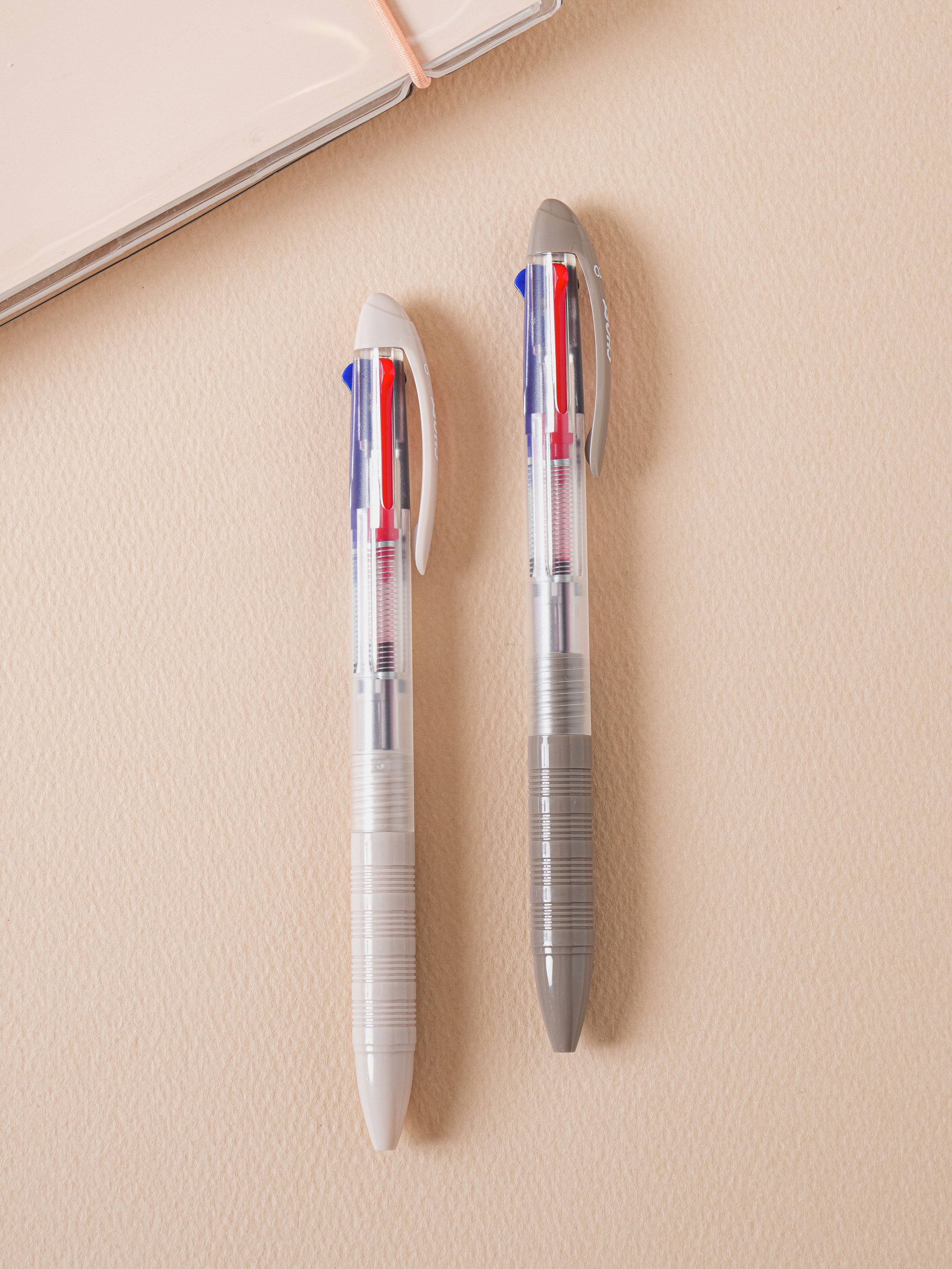 3색 초저점도 볼펜 0.38 mm 2개입 샌드크림