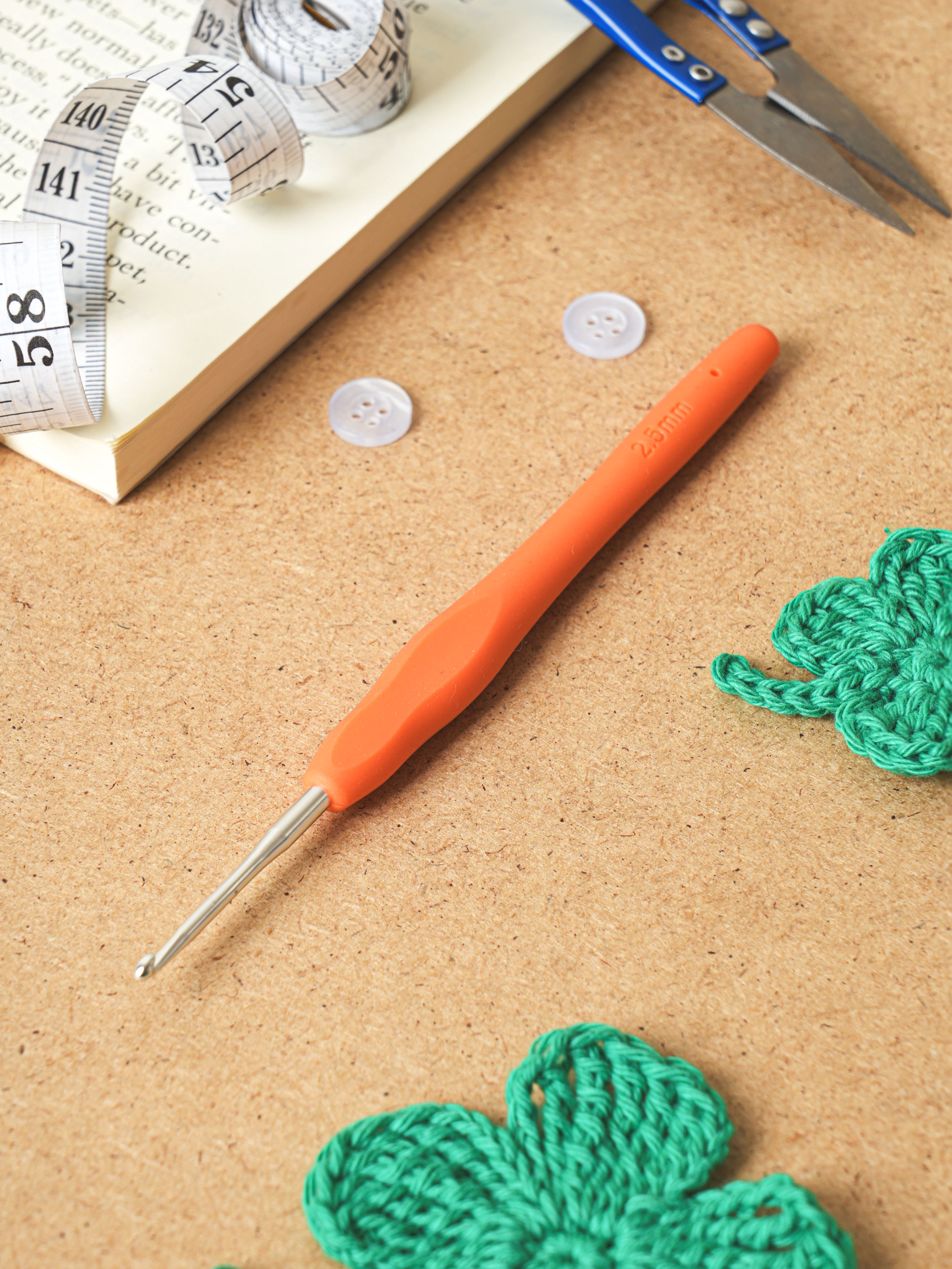 편안한 손잡이 코바늘 2.5 mm