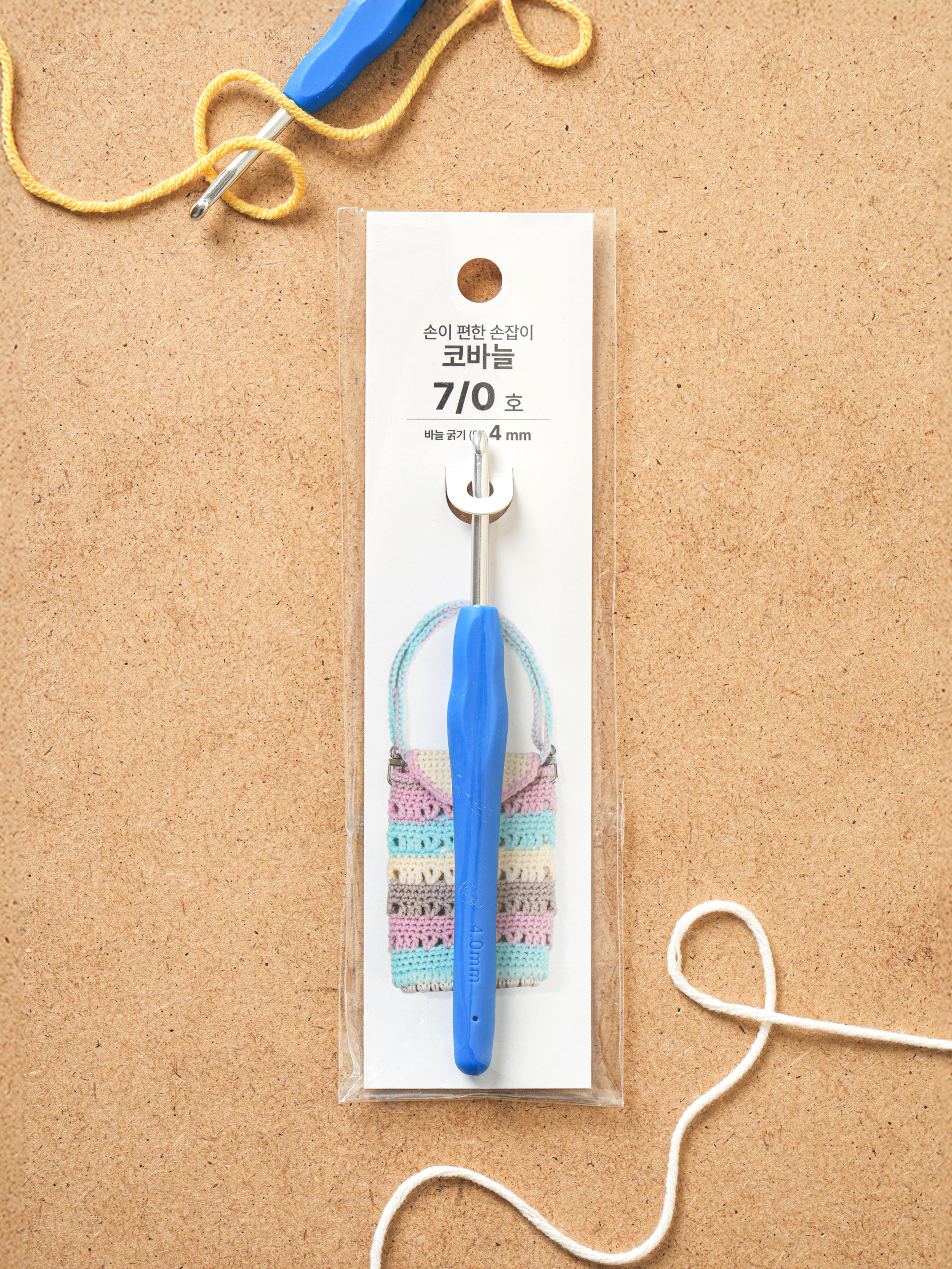 편안한 손잡이 코바늘 4 mm