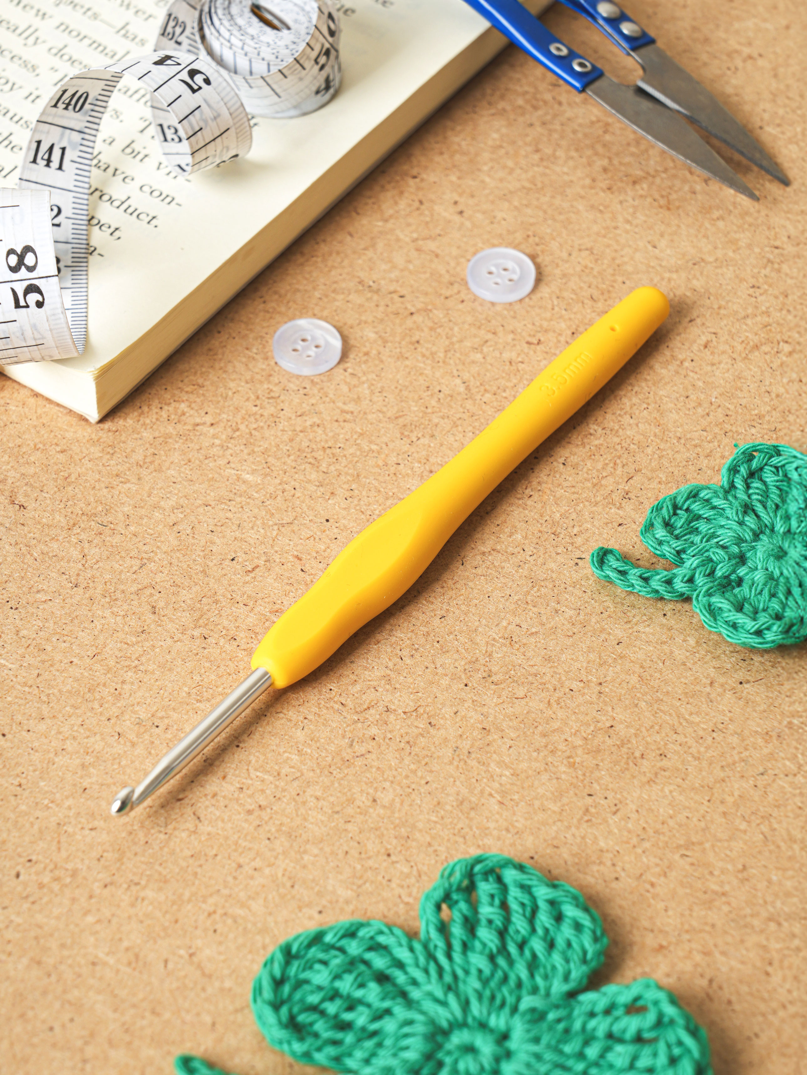 편안한 손잡이 코바늘 3.5 mm