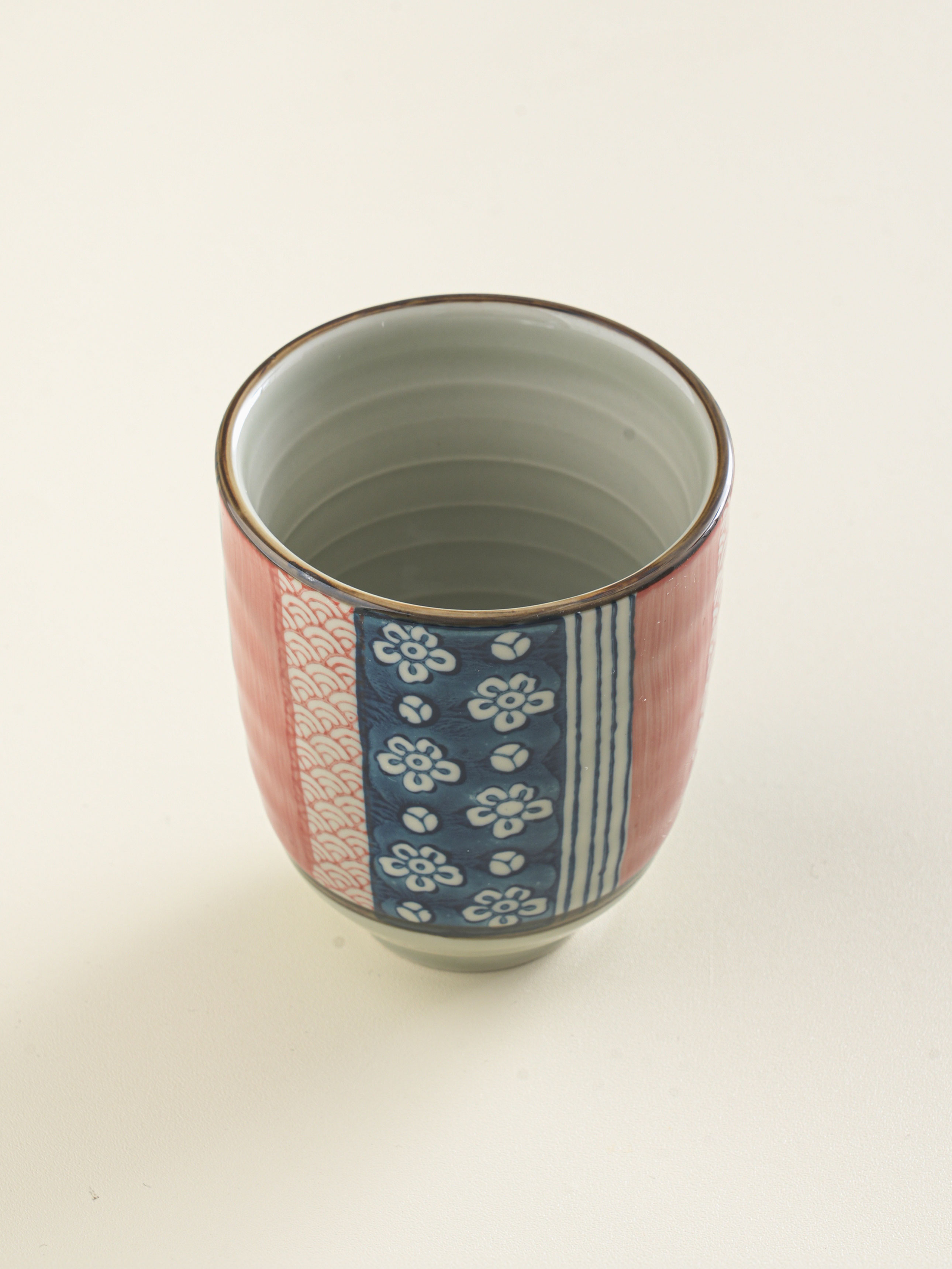 와풍 꽃 패턴 물컵 170 ml