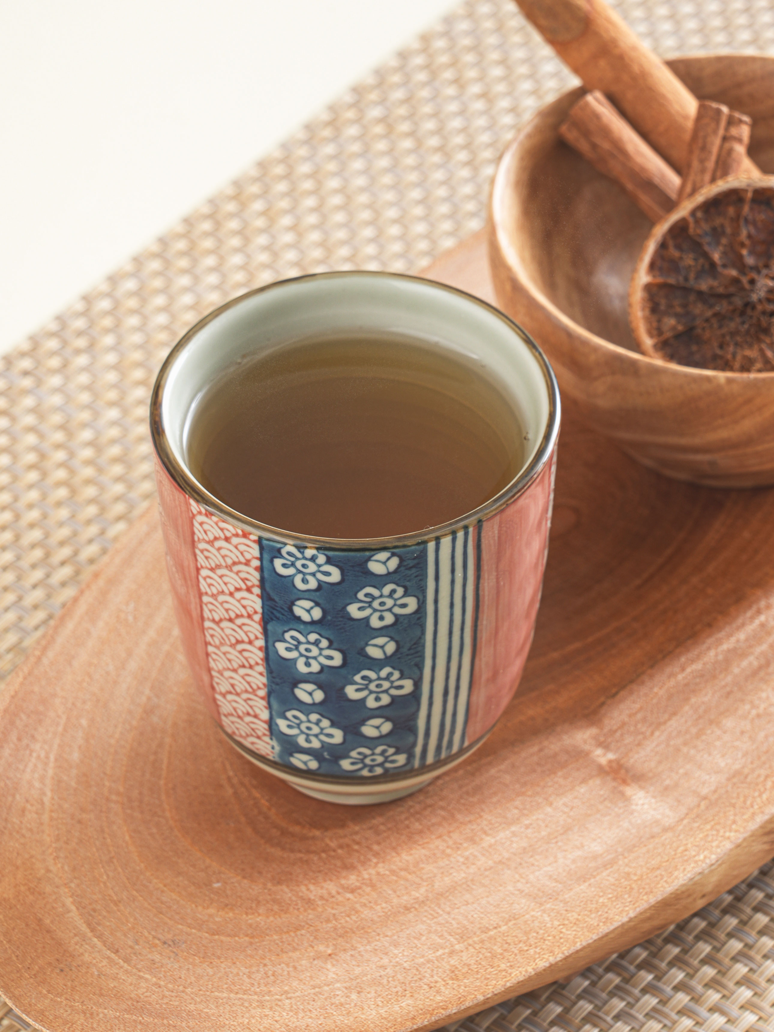 와풍 꽃 패턴 물컵 170 ml