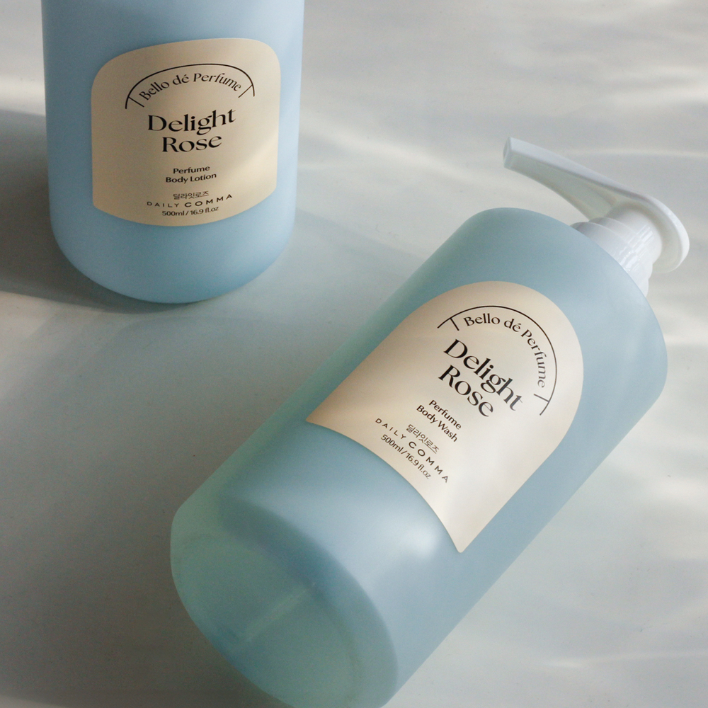 데일리콤마 벨로 드 퍼퓸 바디워시 딜라잇로즈 500 ml
