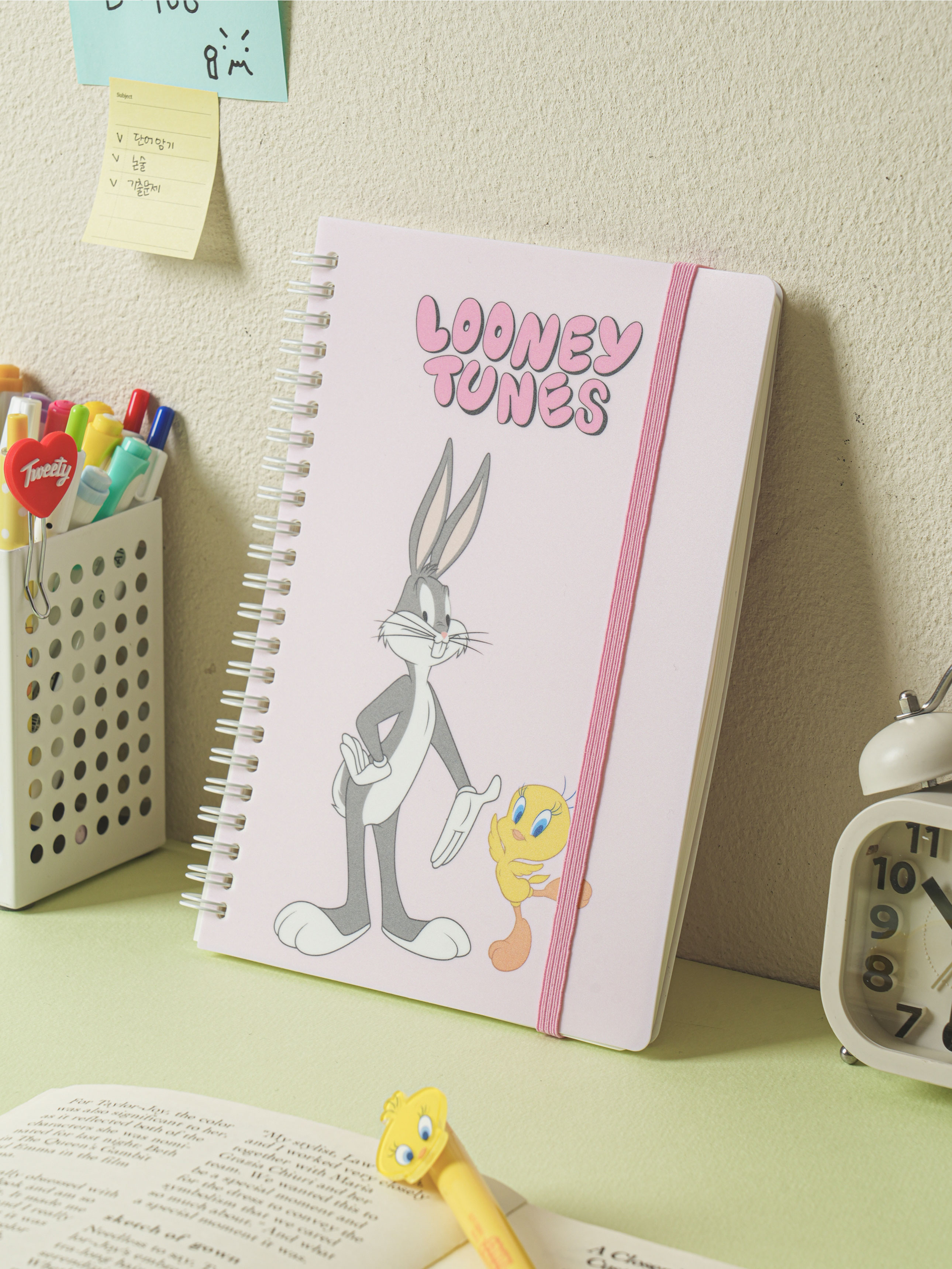 Тетрадь Looney Tunes на резинке A5 80 листов