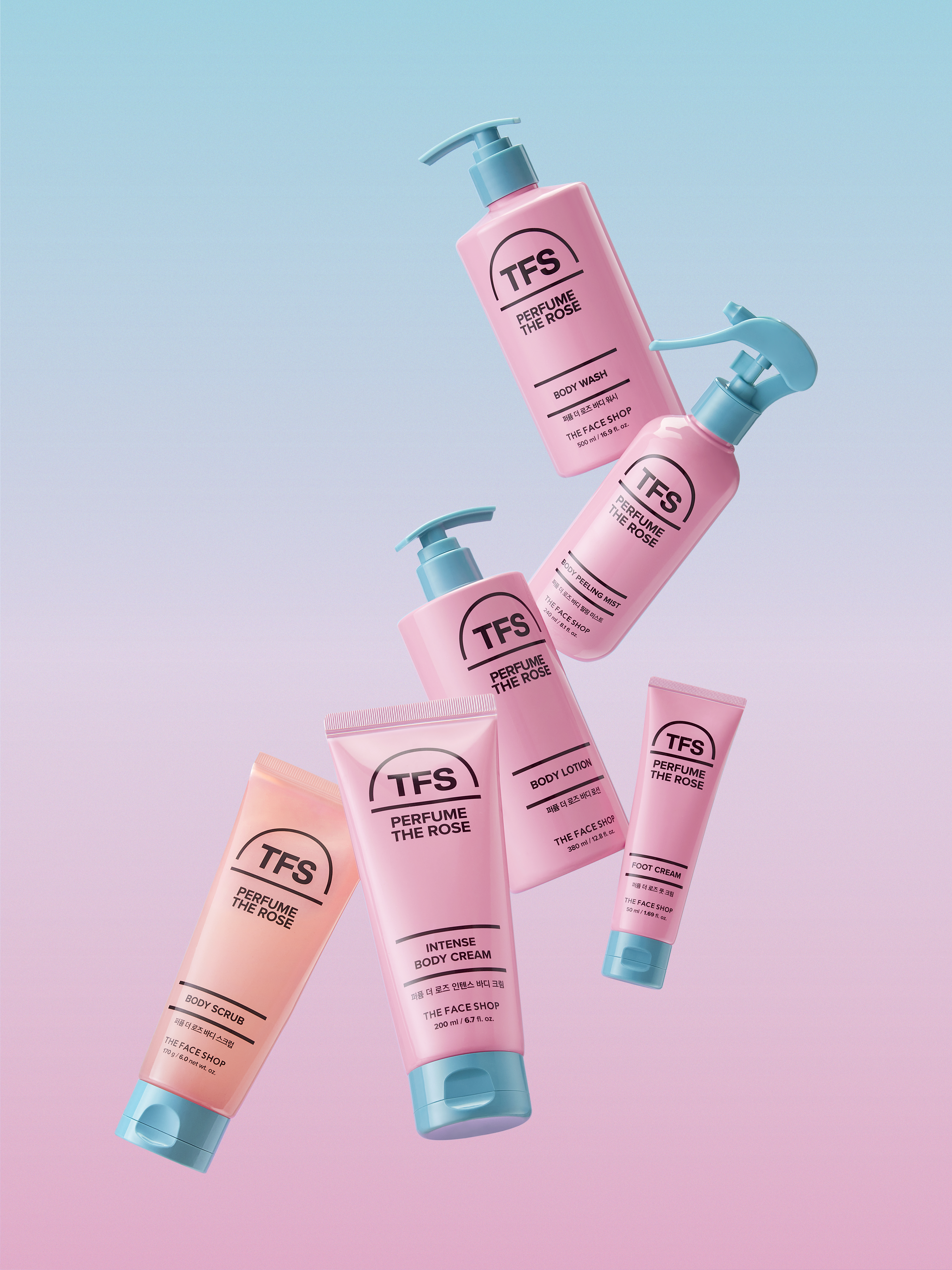 더페이스샵 퍼퓸더로즈 바디워시 500ml