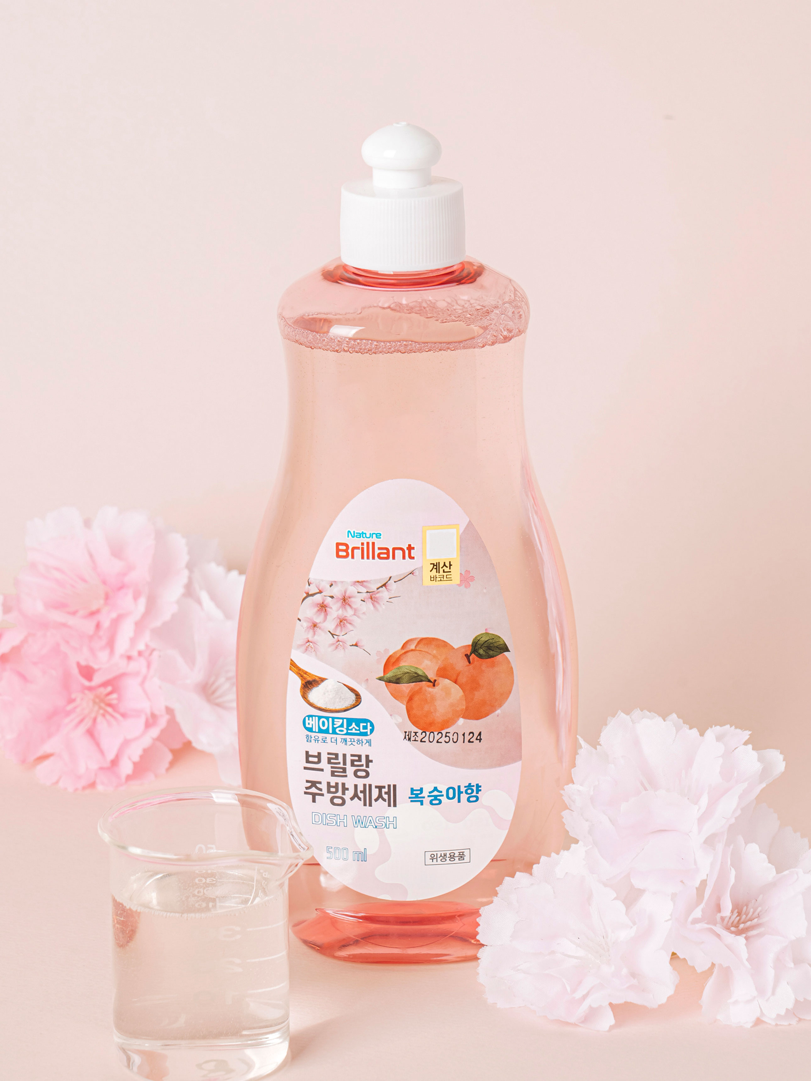 용기형 주방 세제 500 ml 피치블라썸 향