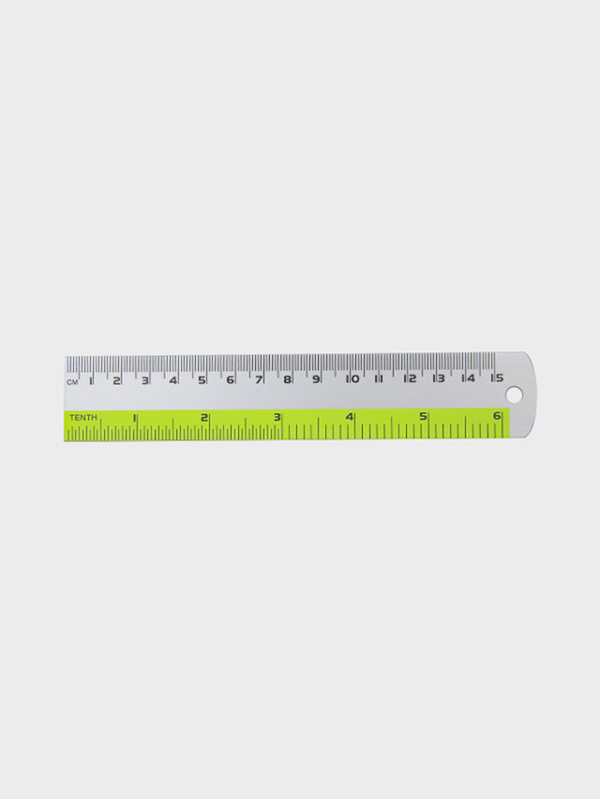 알루미늄 자 15cm
