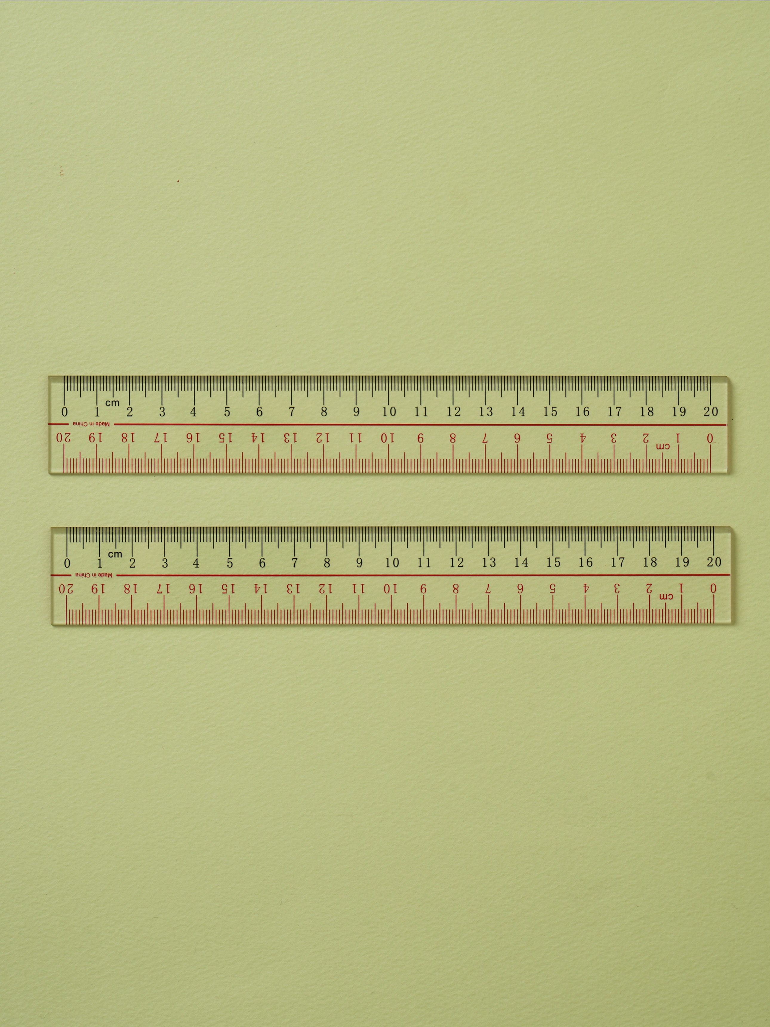 아크릴 직선자 20 cm 2개입