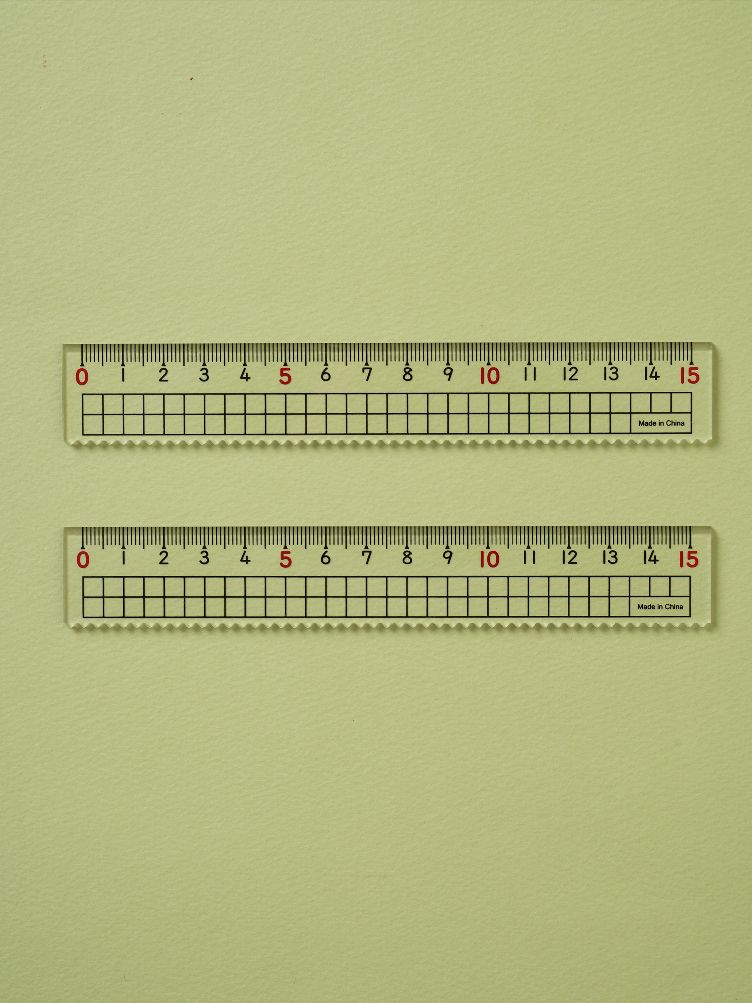 아크릴 직선자 15 cm 2개입