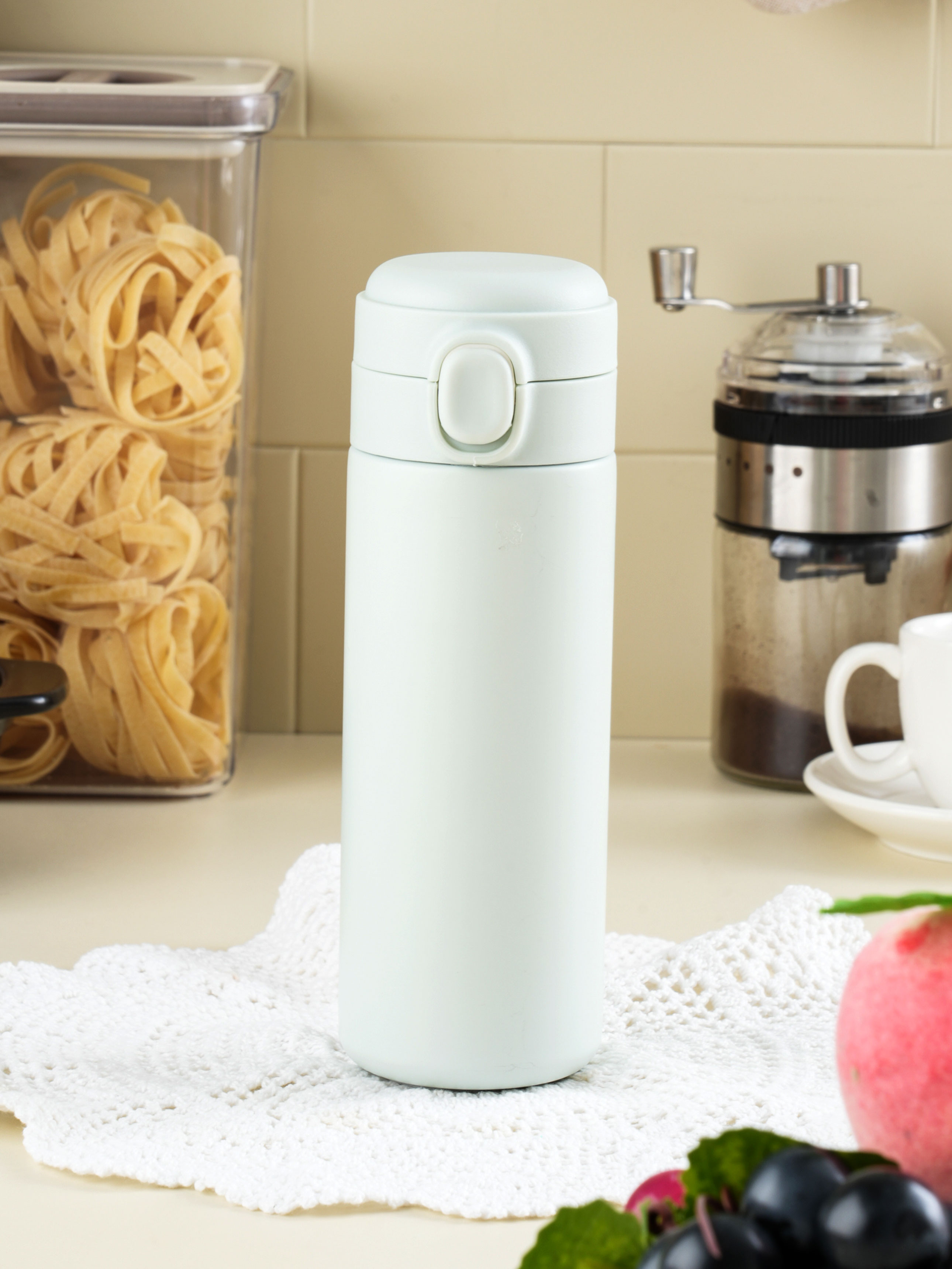 원터치 보온병 400 ml 민트