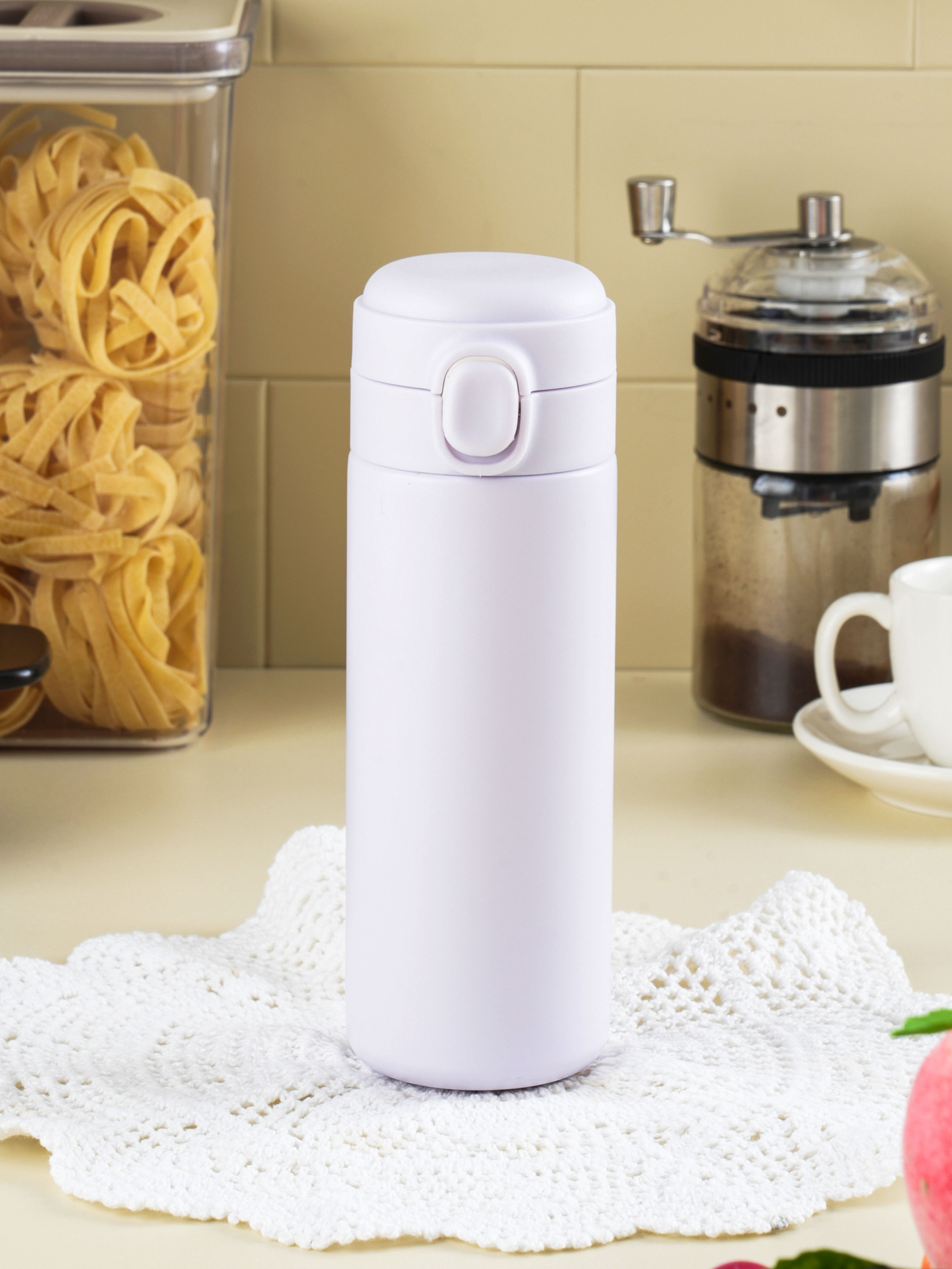 원터치 보온병 400 ml 라벤더