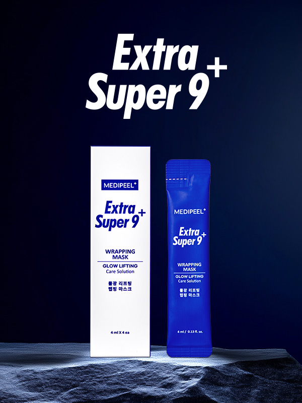 메디필 엑스트라 슈퍼 9 플러스 물광 리프팅 랩핑 마스크 4 ml 4개입