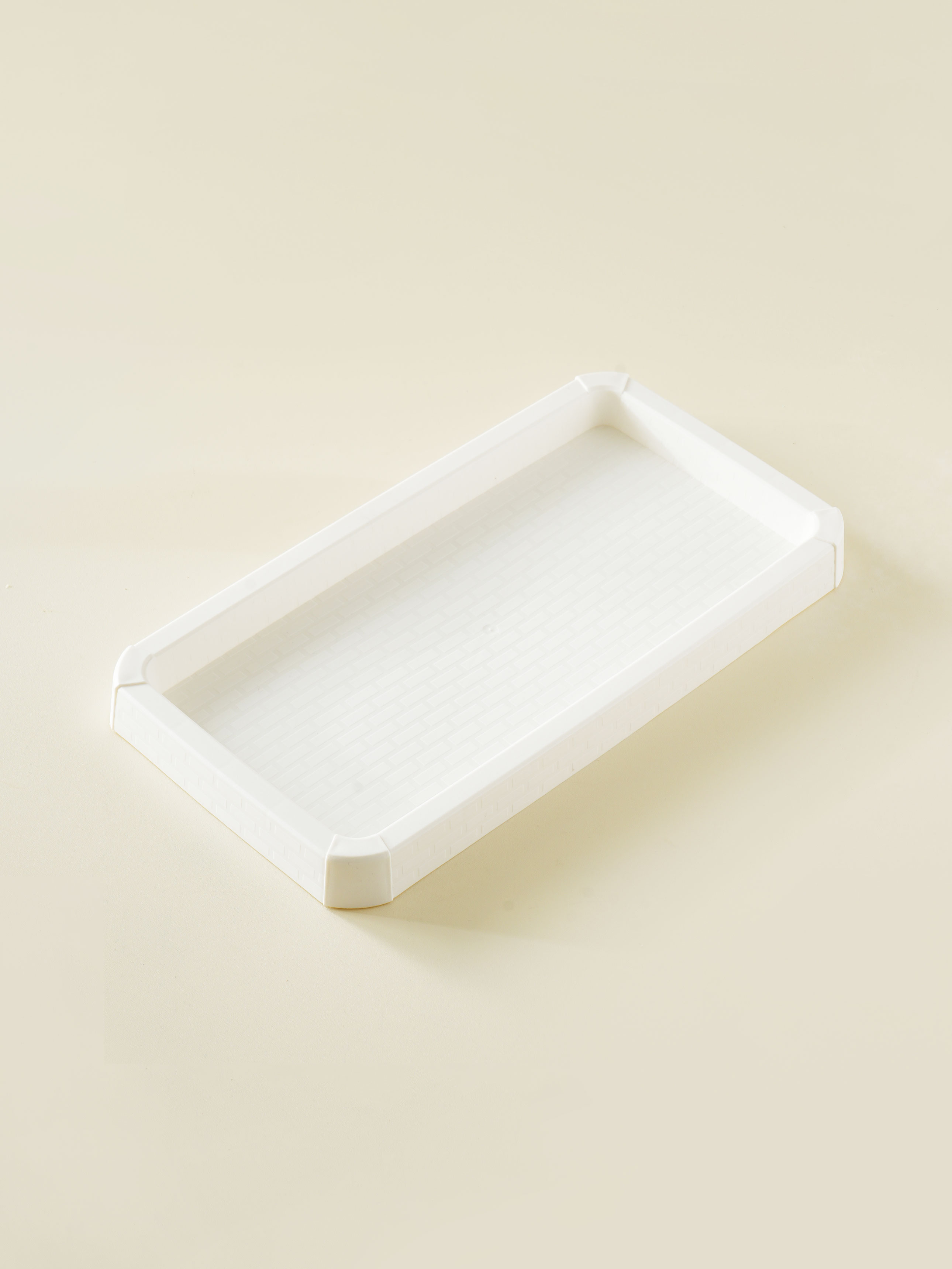 직사각 화분 받침 35 X 19 cm 화이트