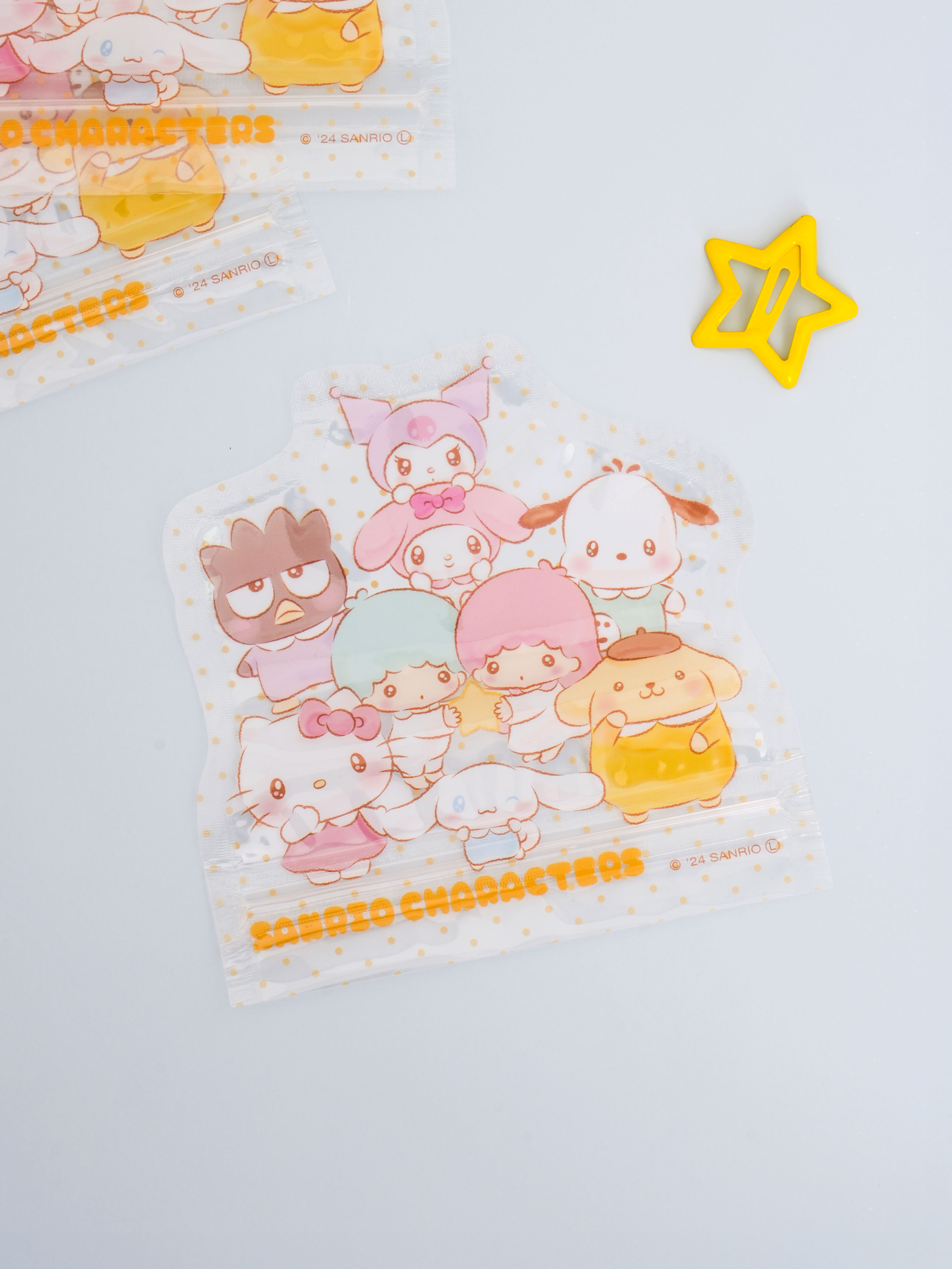 Фигурные зип-пакеты Sanrio Characters 3 шт.