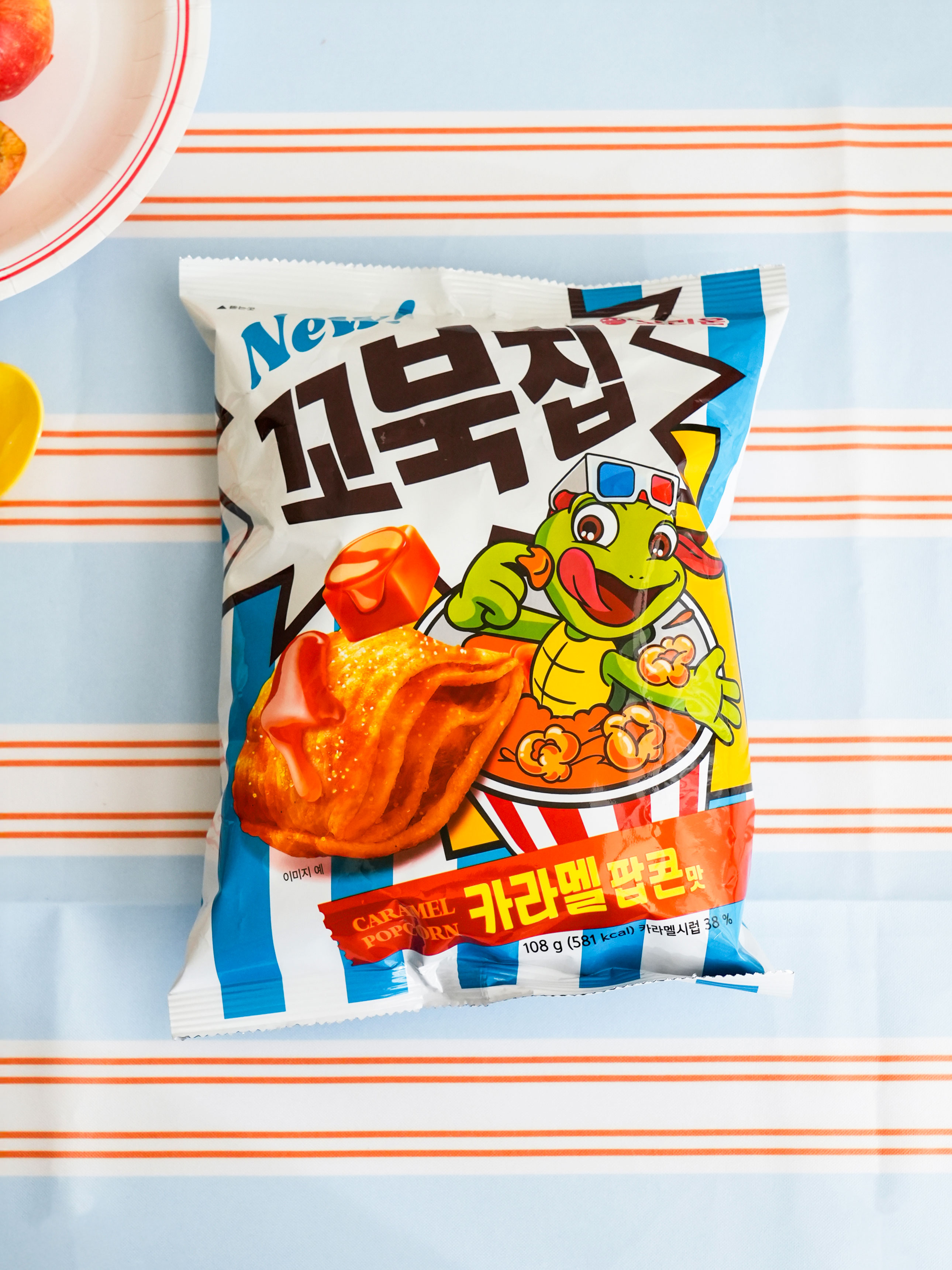Чипсы Orion Turtle Chips со вкусом карамельного попкорна