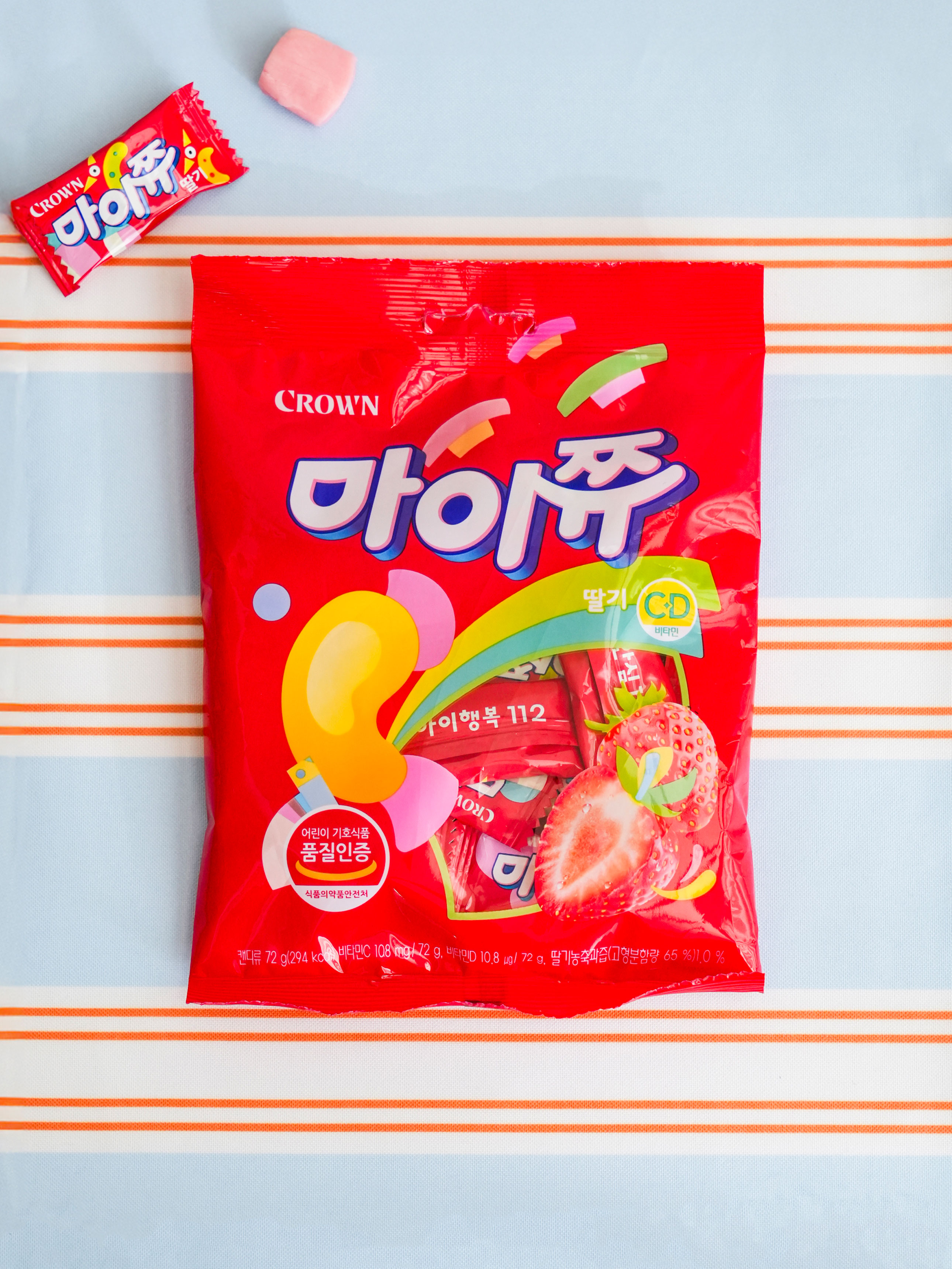 크라운 마이쮸 72 g 딸기