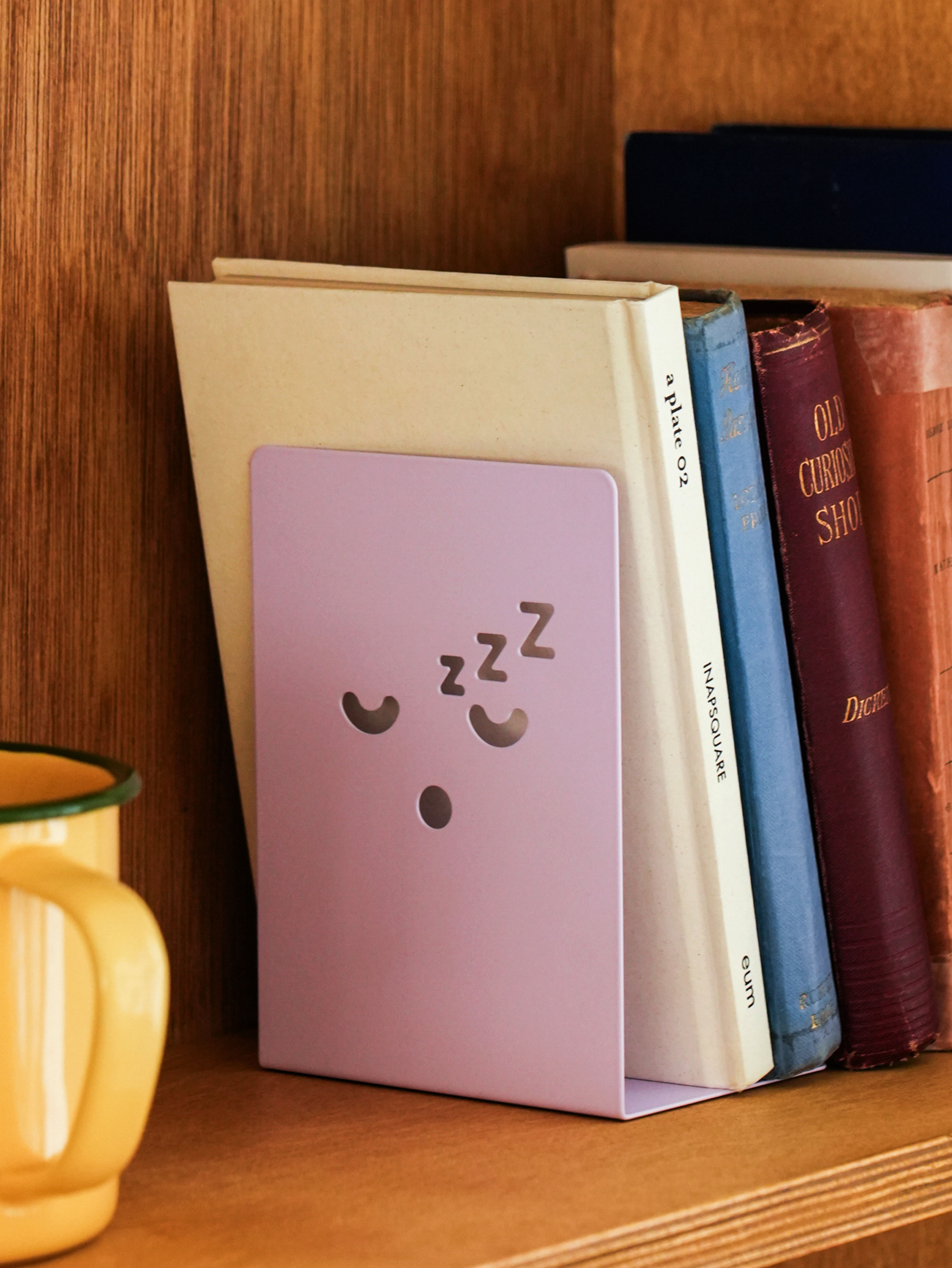Подставка для книг Смайл фиолетовая