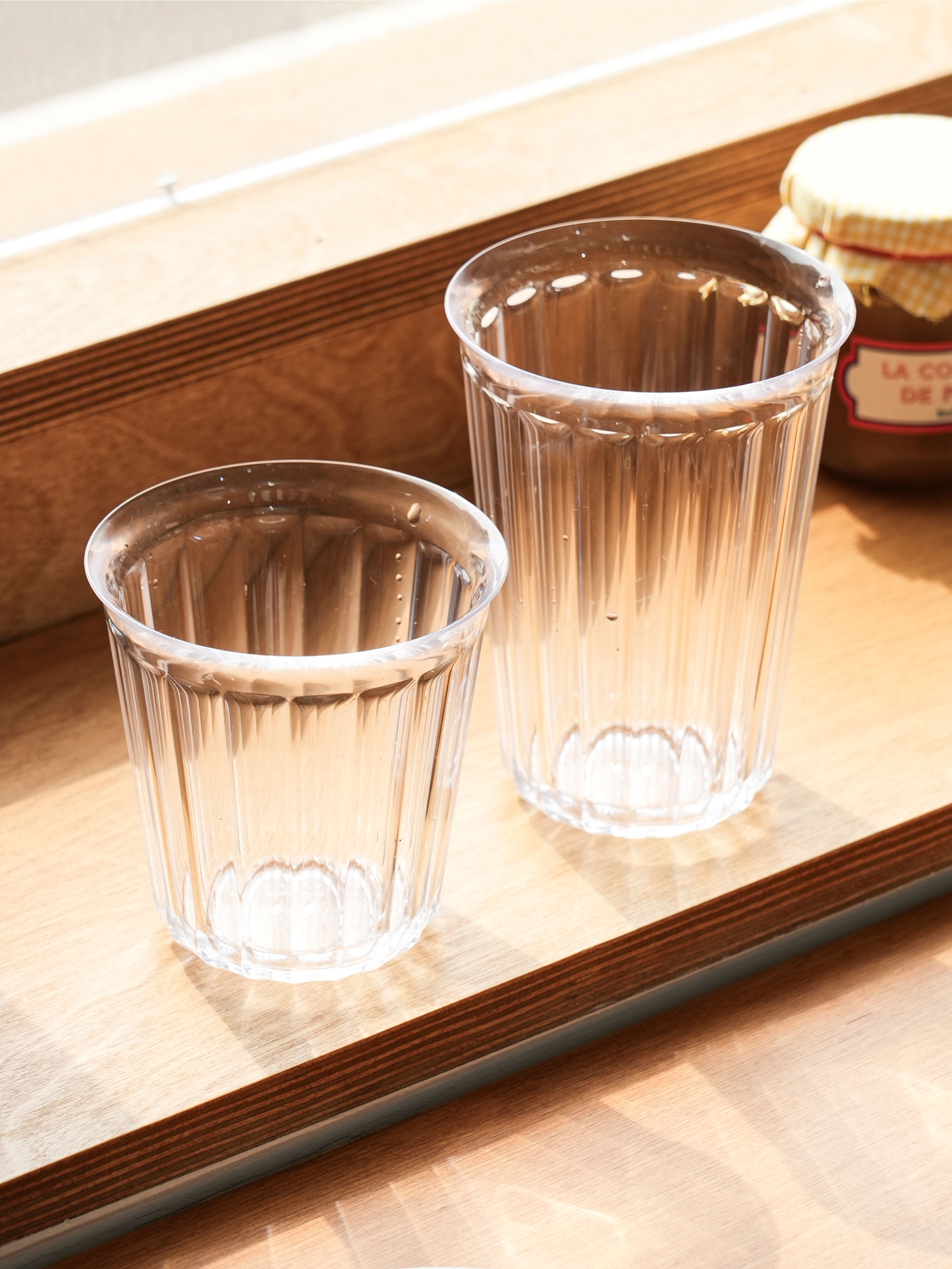 일본제 펄 클리어 물컵(약380 ml)