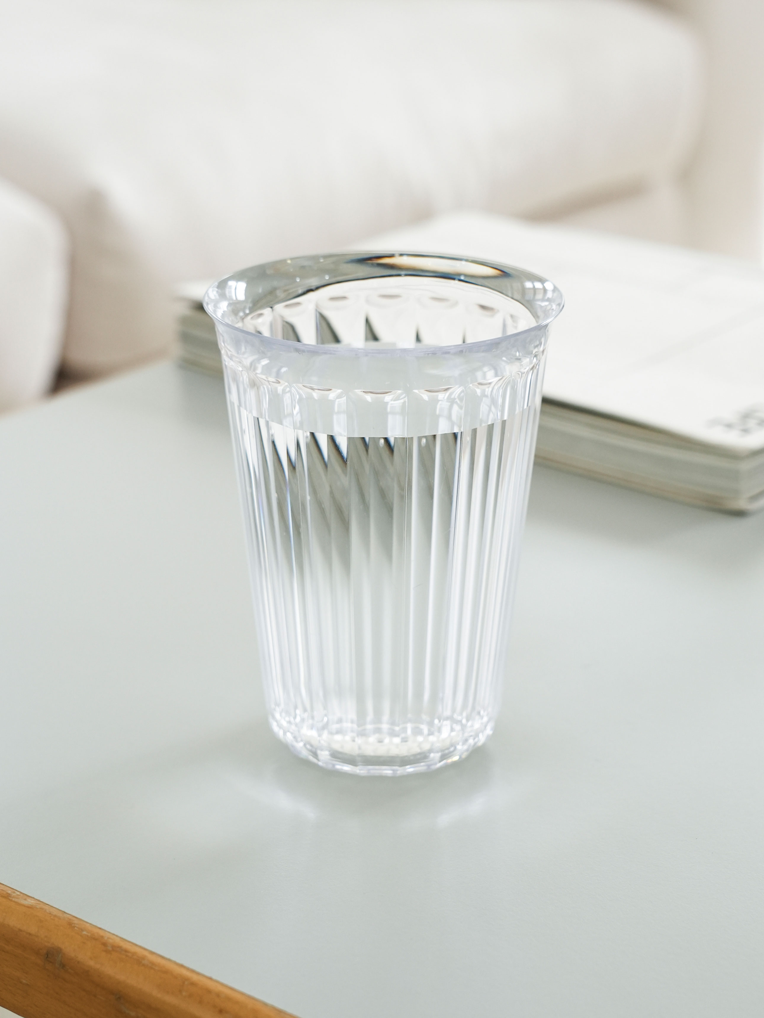 일본제 펄 클리어 물컵(약380 ml)