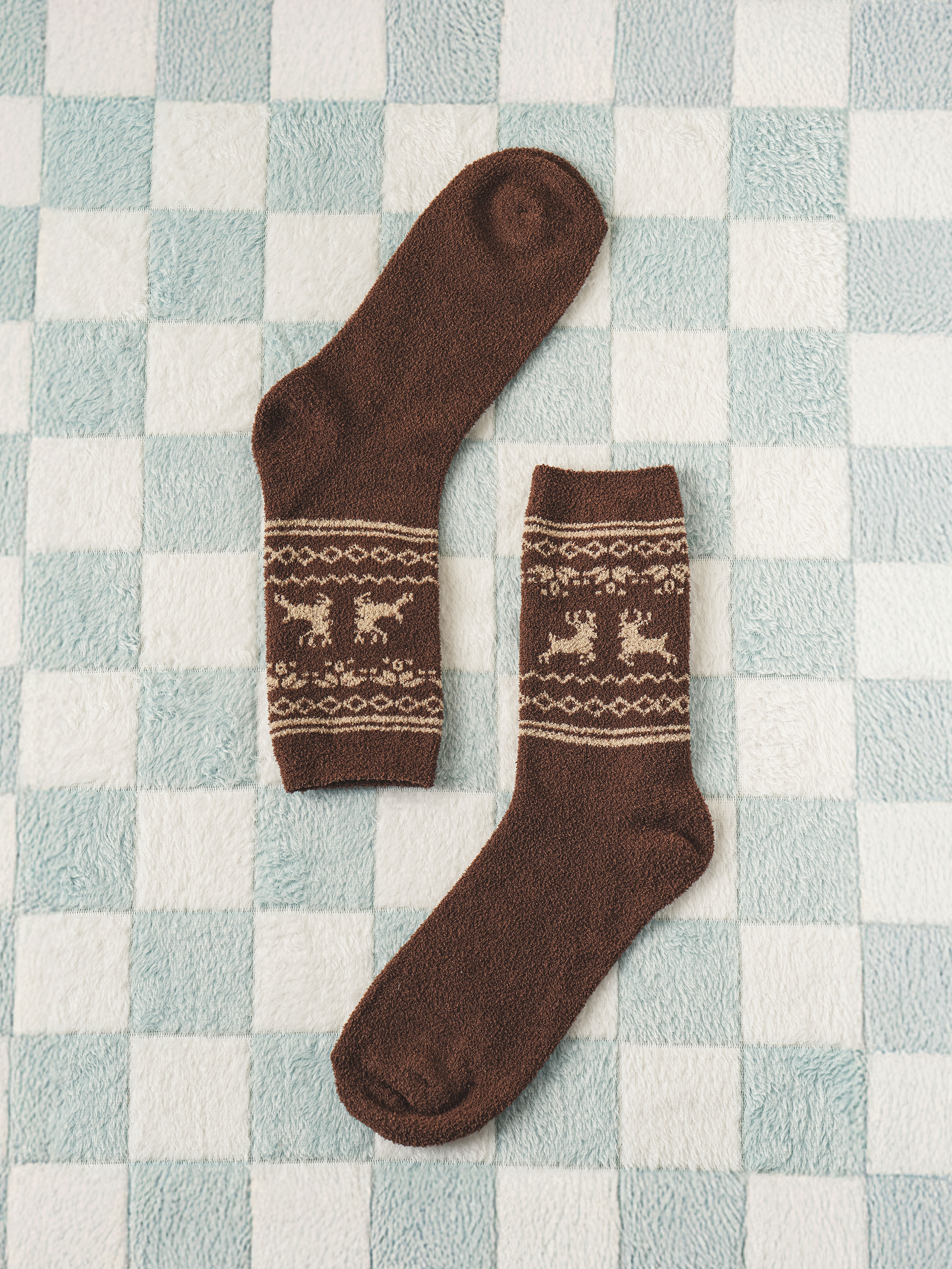 Носки для сна Monfoot мужские коричневые