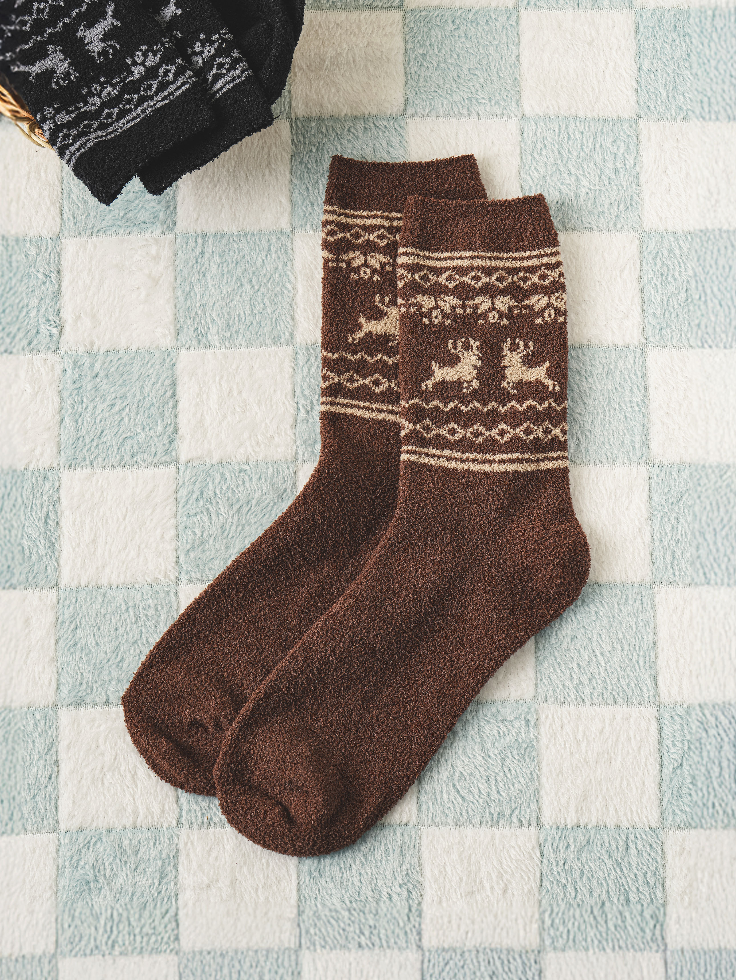 Носки для сна Monfoot мужские коричневые