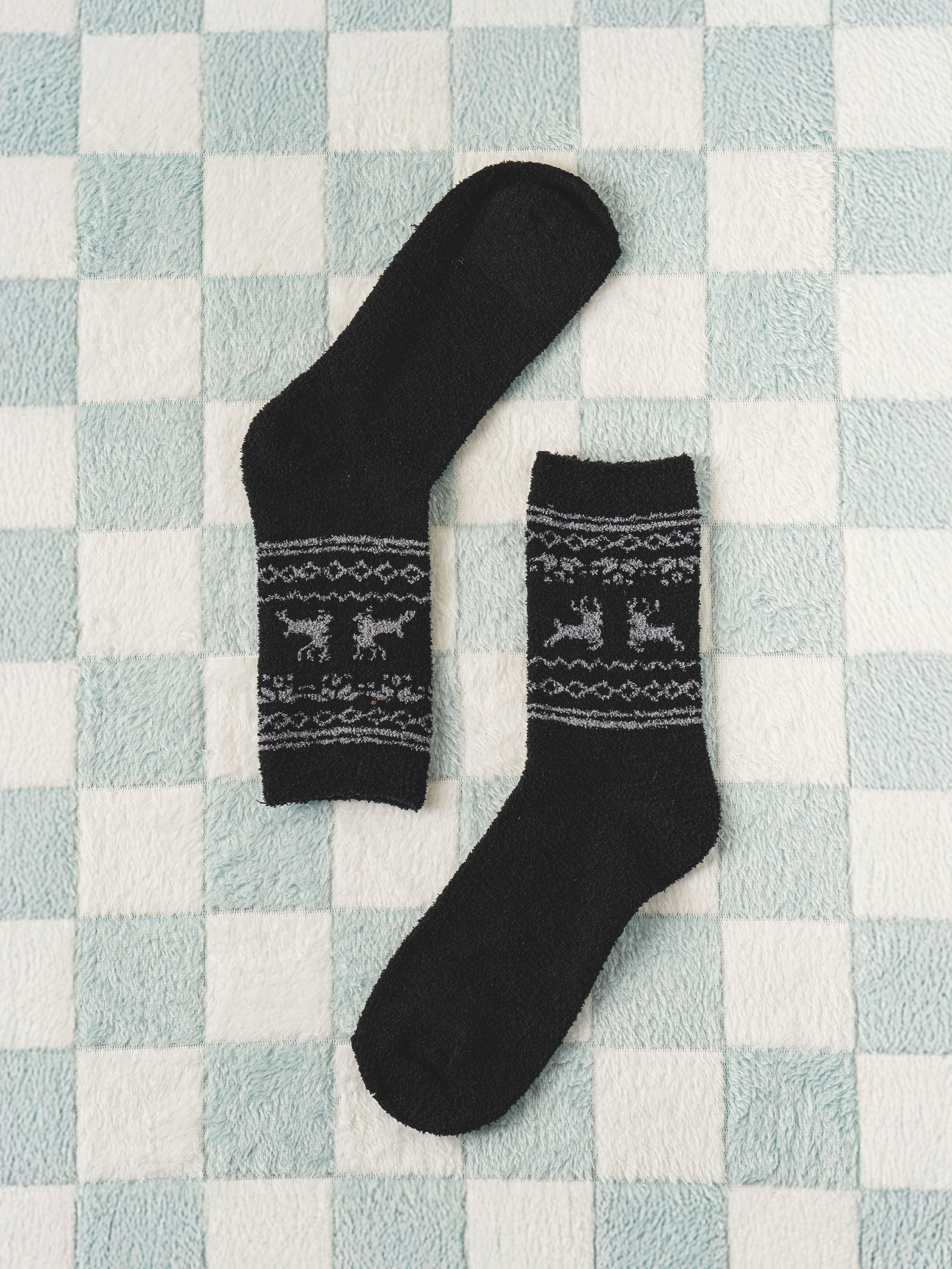Мужские махровые носки Monfoot черные