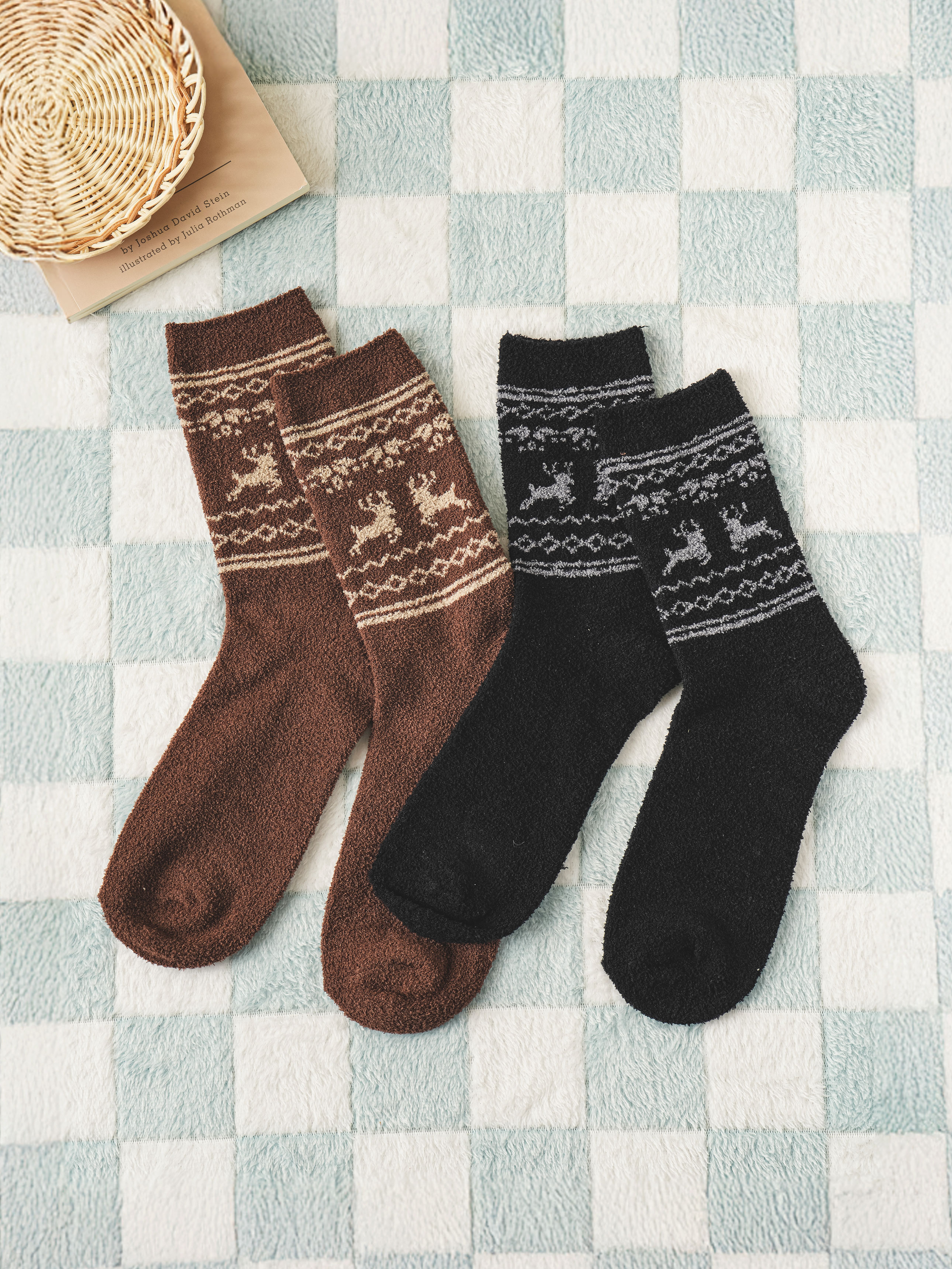 Мужские махровые носки Monfoot черные