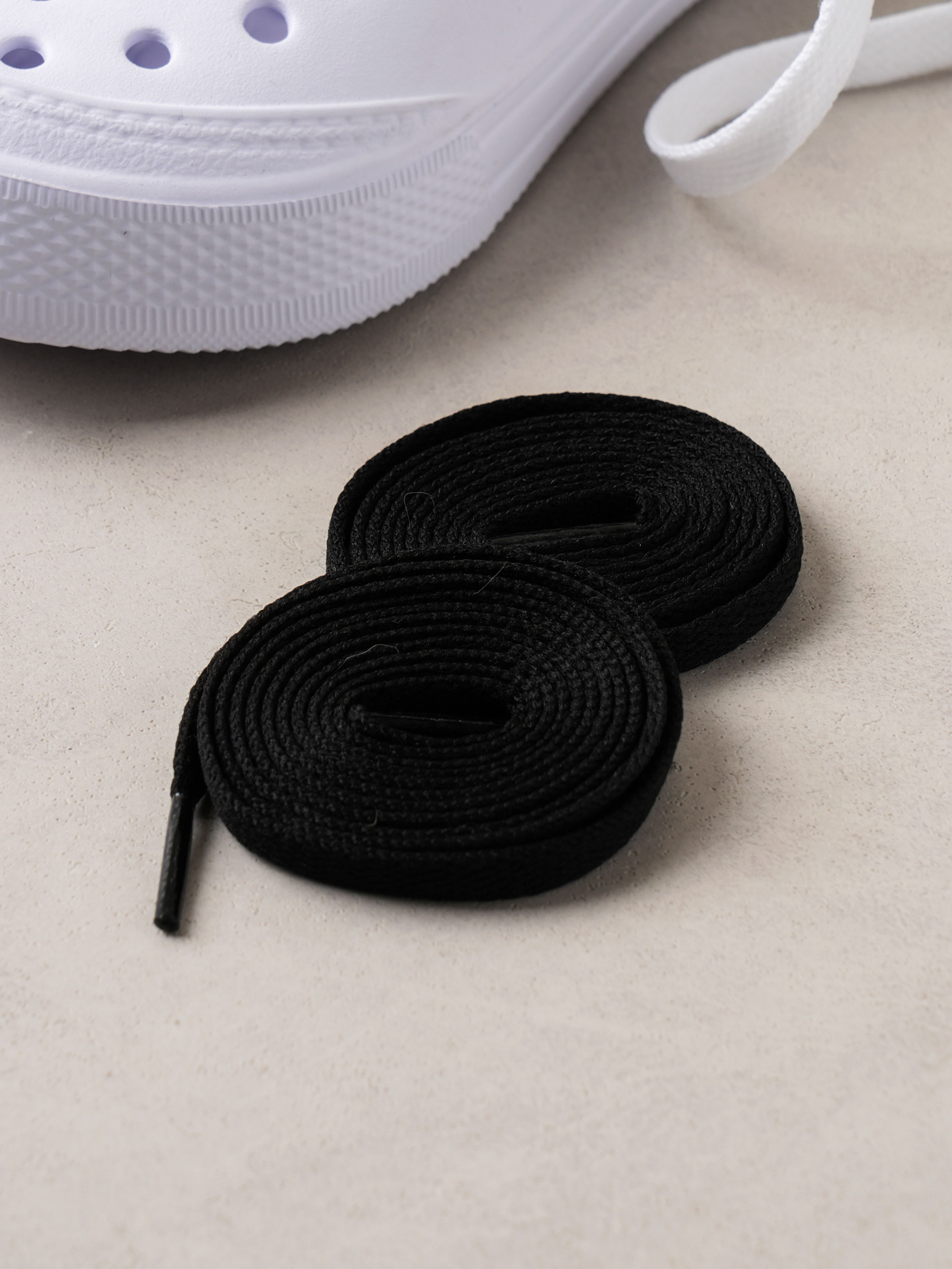 대각끈 운동화 끈 10 mm 블랙