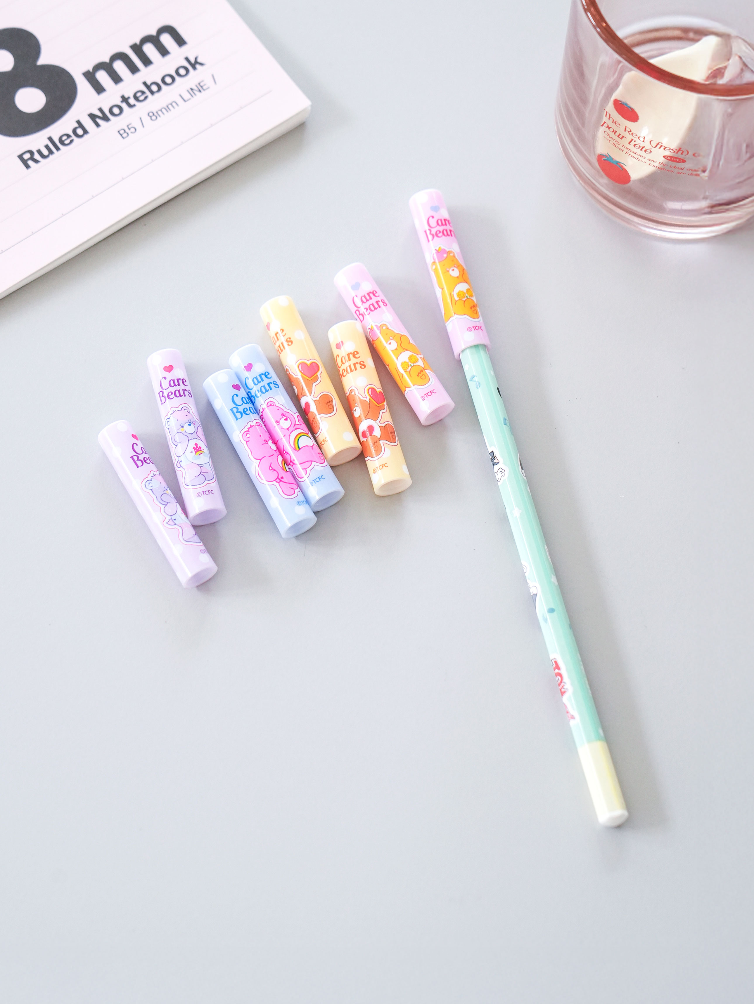 Колпачки для карандашей Care Bears, 8 шт.