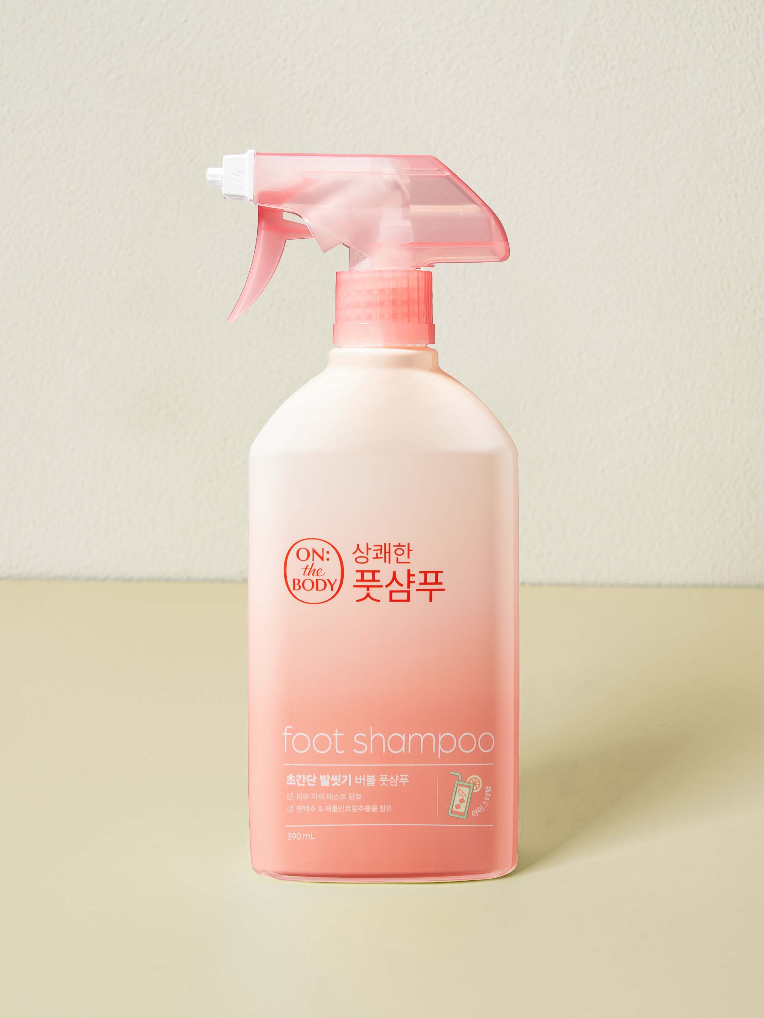온더바디 국민뷰티템 풋샴푸 아이스티 향 390 ml