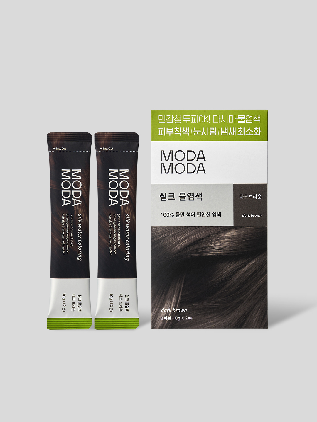 Краска для волос Modamoda Silk Water Темно-коричневый 2 шт