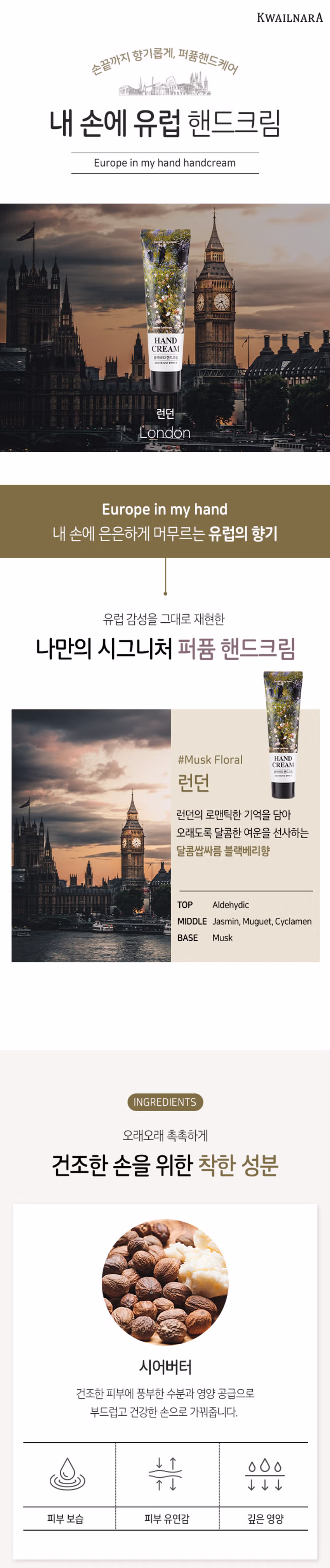 DAISO Kwailnara Europe in My Hand Hand Cream 60g (Paris)-copy