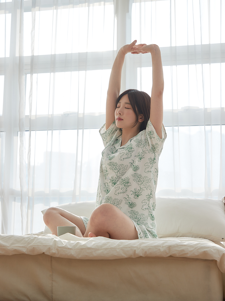 [공용] 패턴 포인트 여름 하의 M 그린