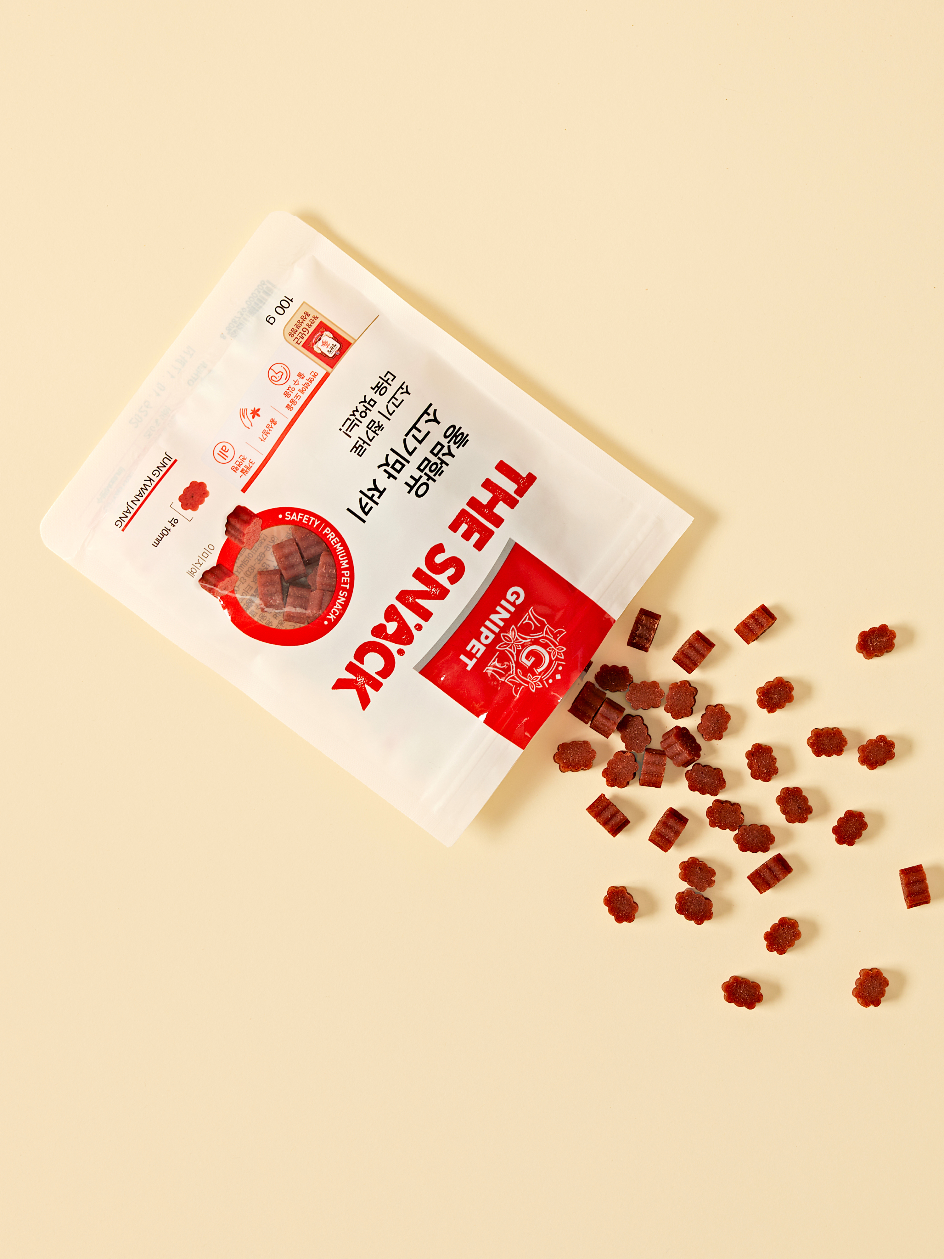 [펫] 정관장 지니펫 홍삼 함유 소고기맛 저키 100 g