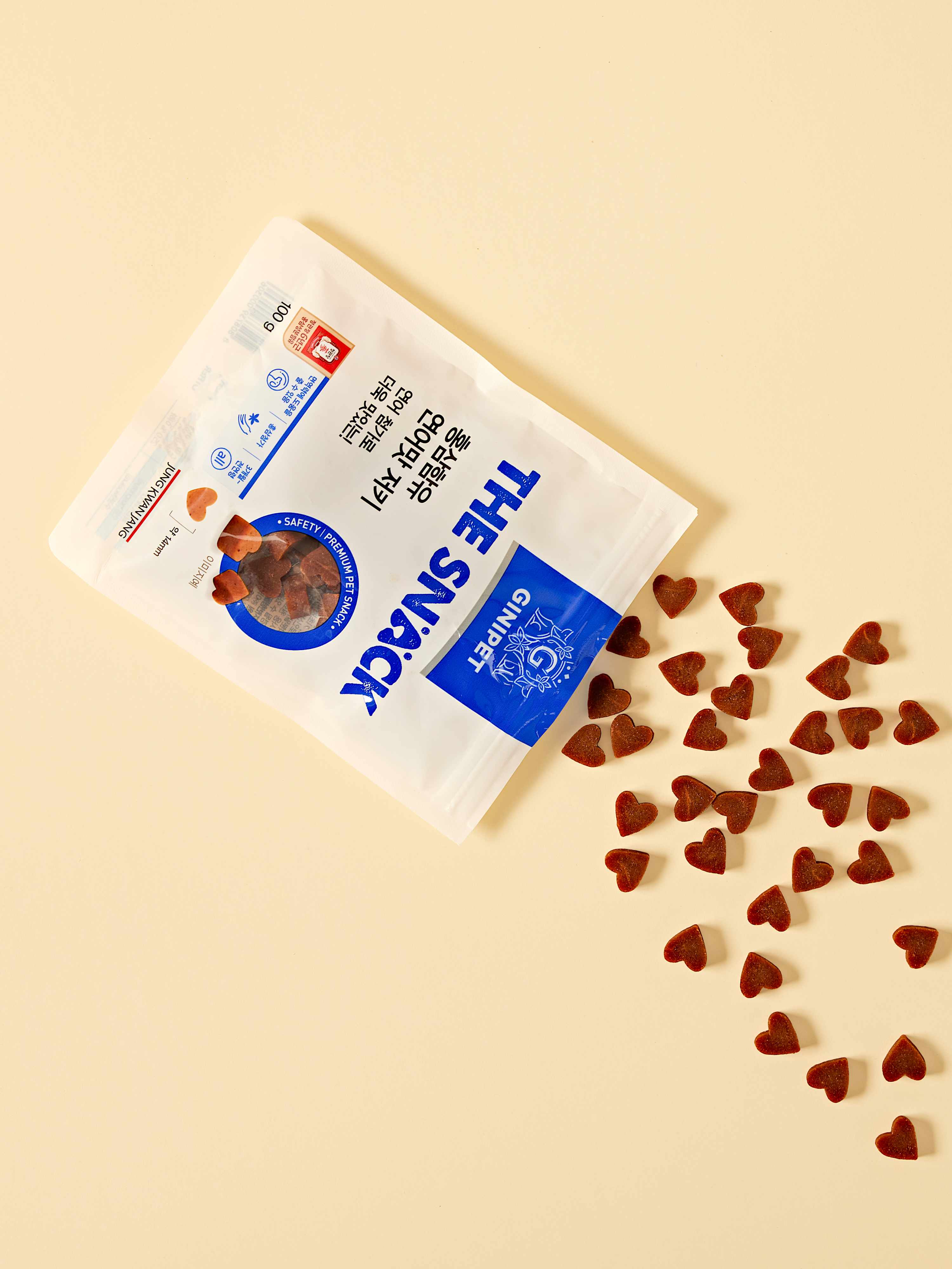 [펫] 정관장 지니펫 홍삼 함유 연어맛 저키 100 g