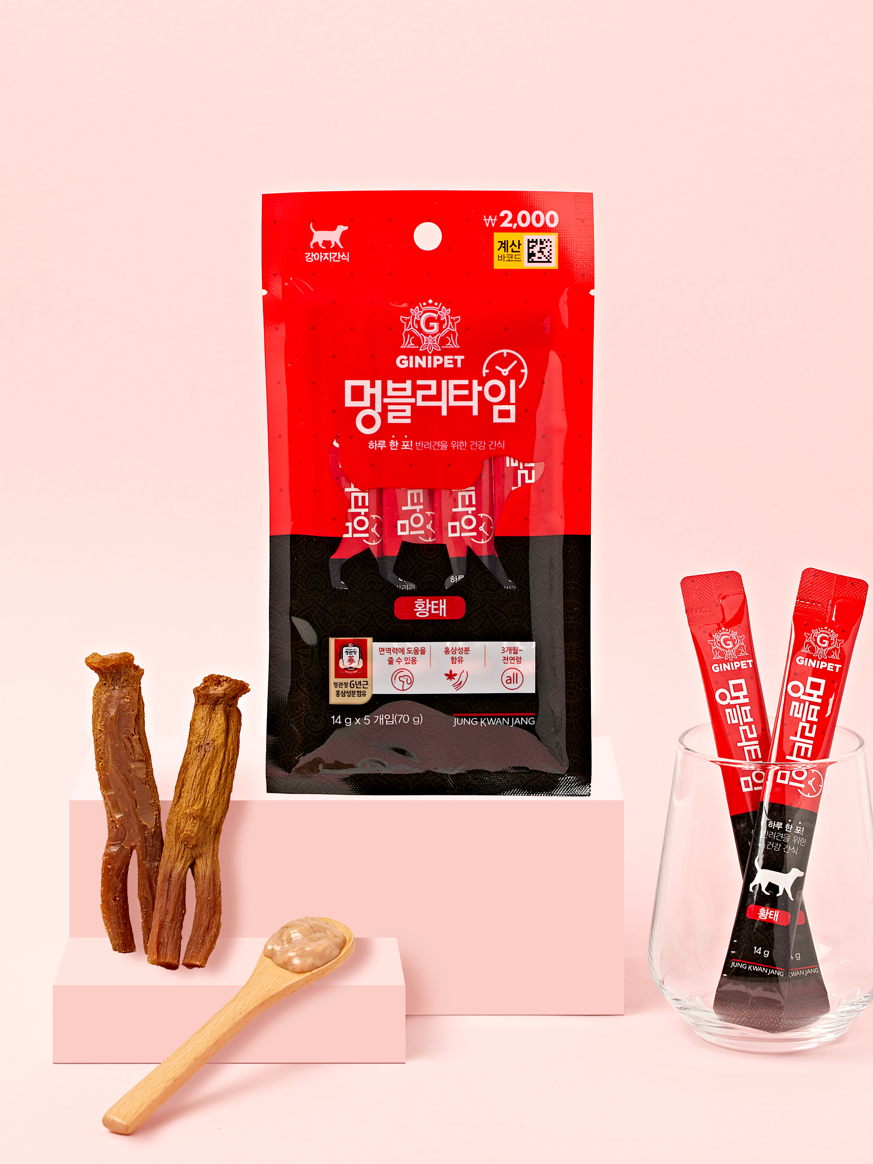 [펫] 정관장 지니펫 멍블리타임 황태 14 g X 5개입
